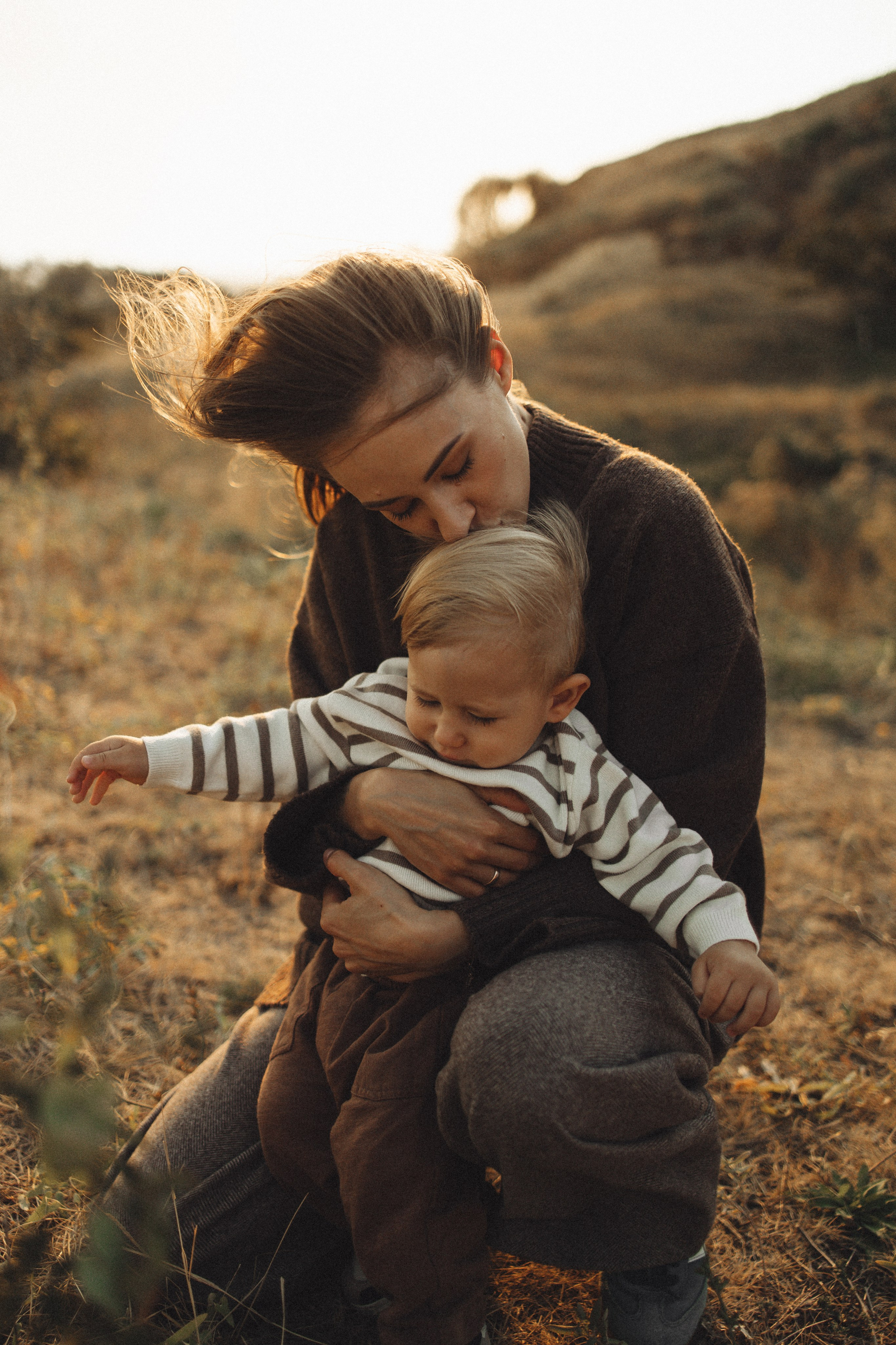 Семейная история, закат в Мержаново. Семейный и детский фотограф, таганрог, ростов-на-дону