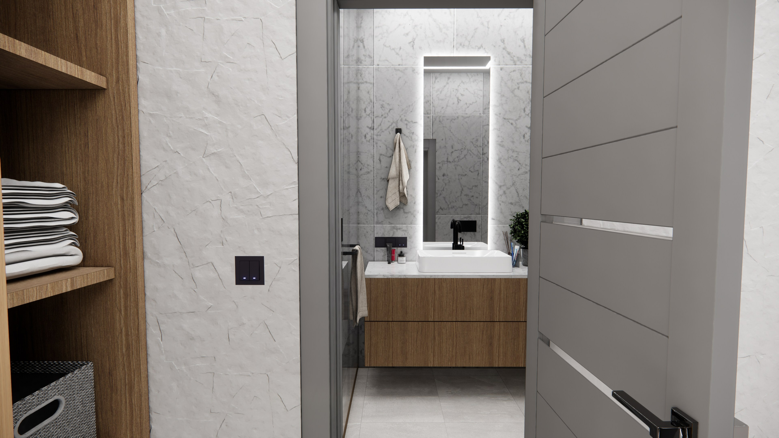 Проект № 3 — Квартира 40 кв. м. LANOIR: визуализация проектов, интерьер, экстерьер, ArchiCAD чертежи | Стерлитамак