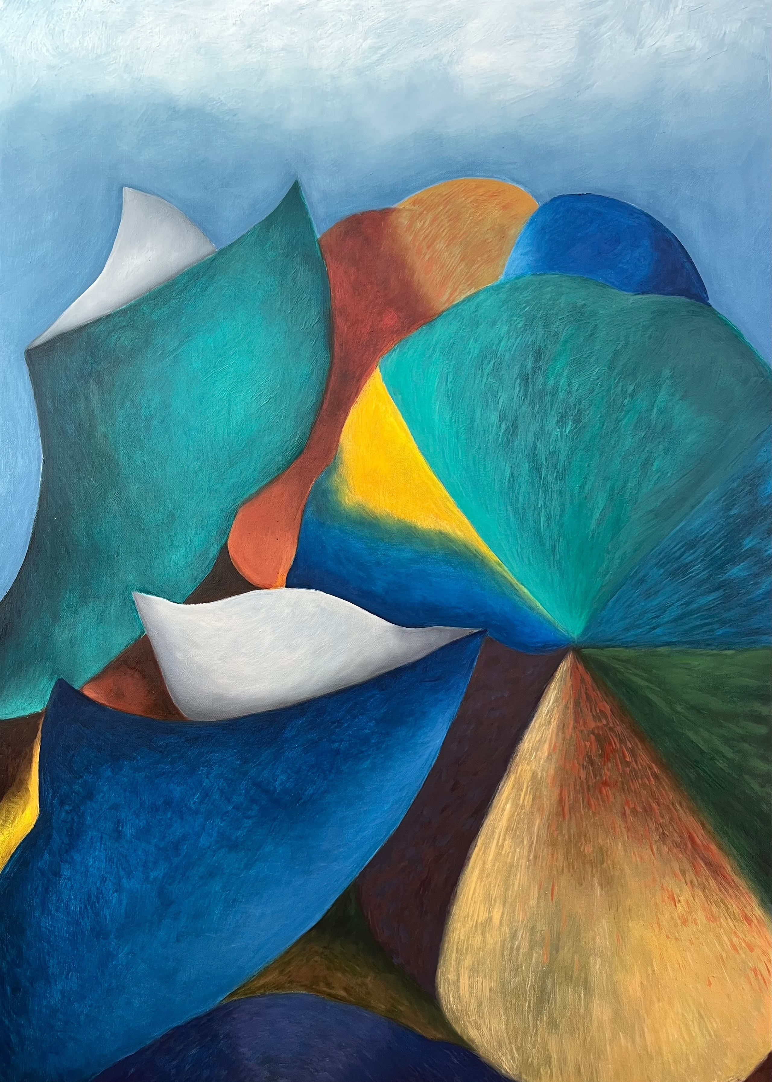 Magic lotus. Oil on canvas. 42x30in 2024