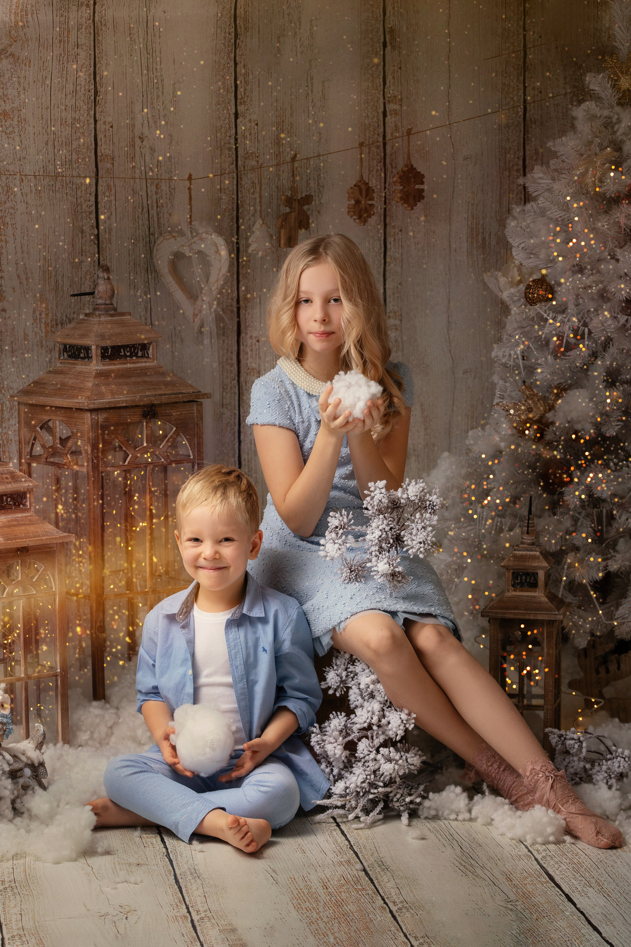 Новогодние открытки. Фотограф новорожденных, семейный фотограф в Санкт-Петербурге