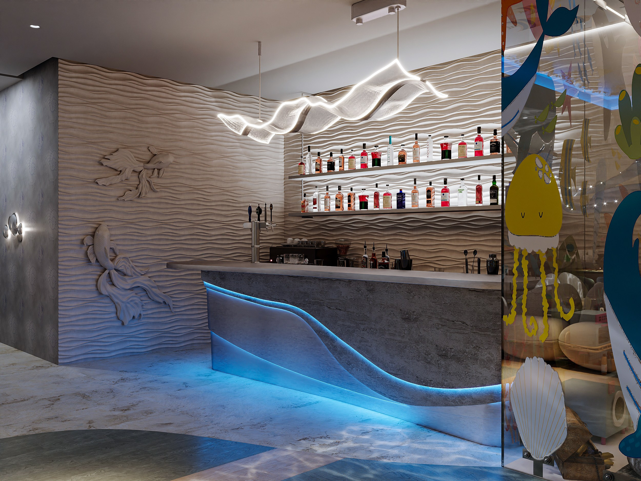 Ресторан морепродуктов. 3D визуализатор в Москве Сердюк Владислав