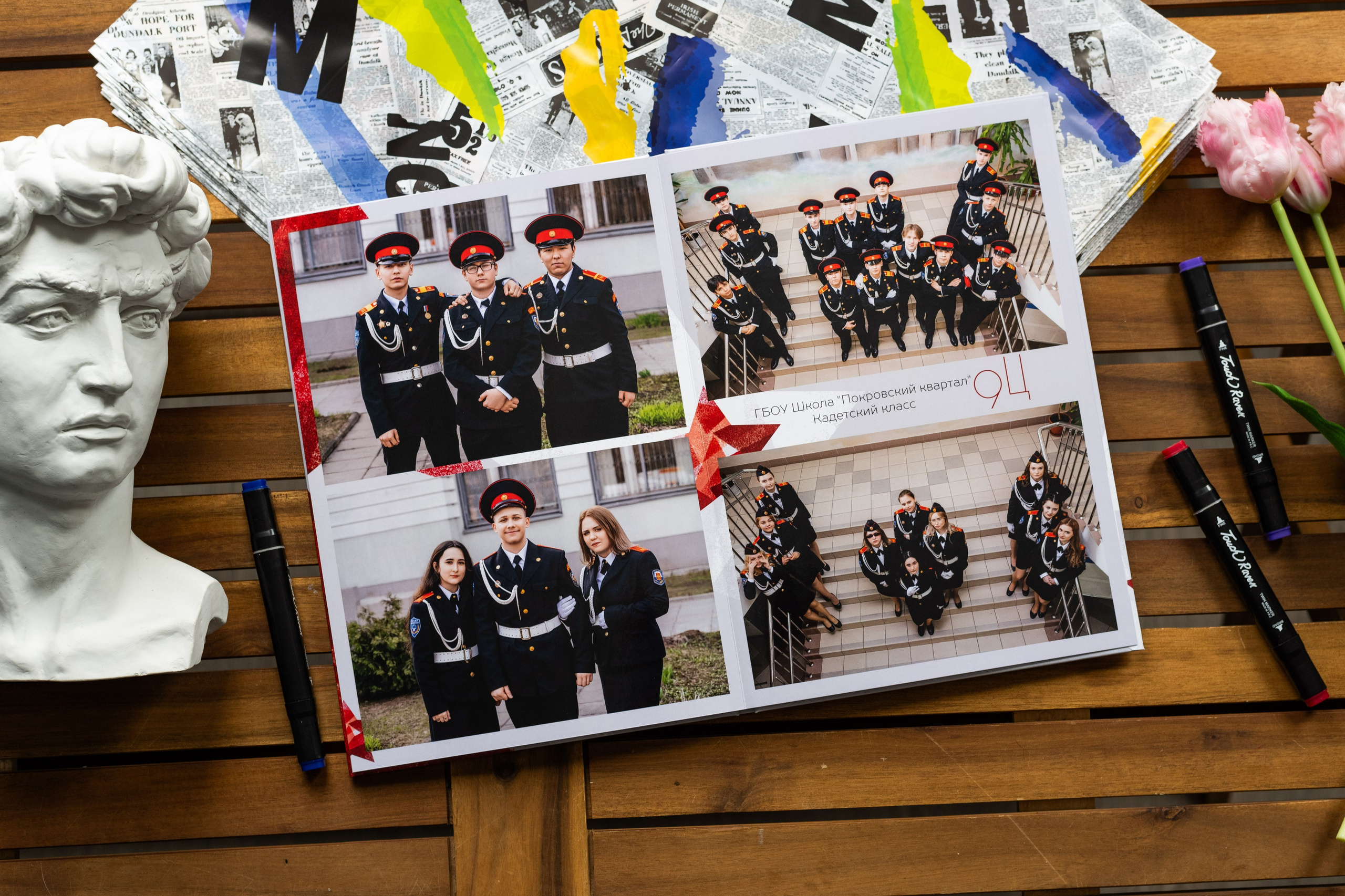Дизайн кадетам. Выпускные альбомы в Подольске Москве и МО