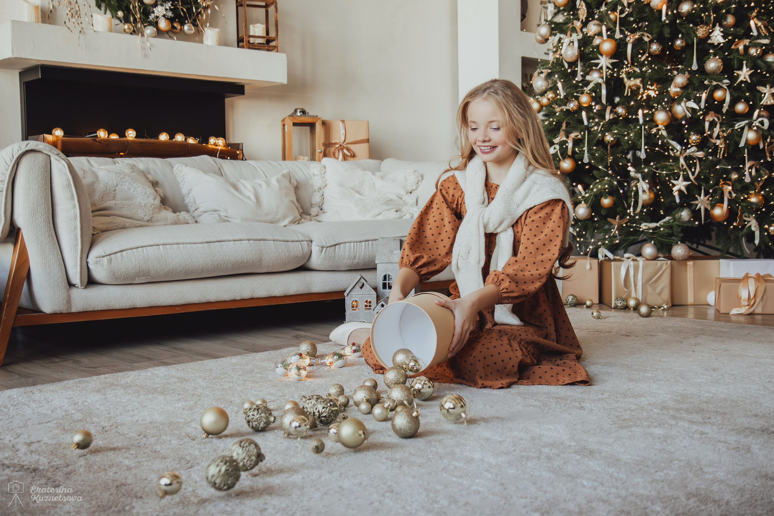 Новогодняя фотосессия в Москве. Фотограф Екатерина Кузнецова | Студия и репортаж | Москва