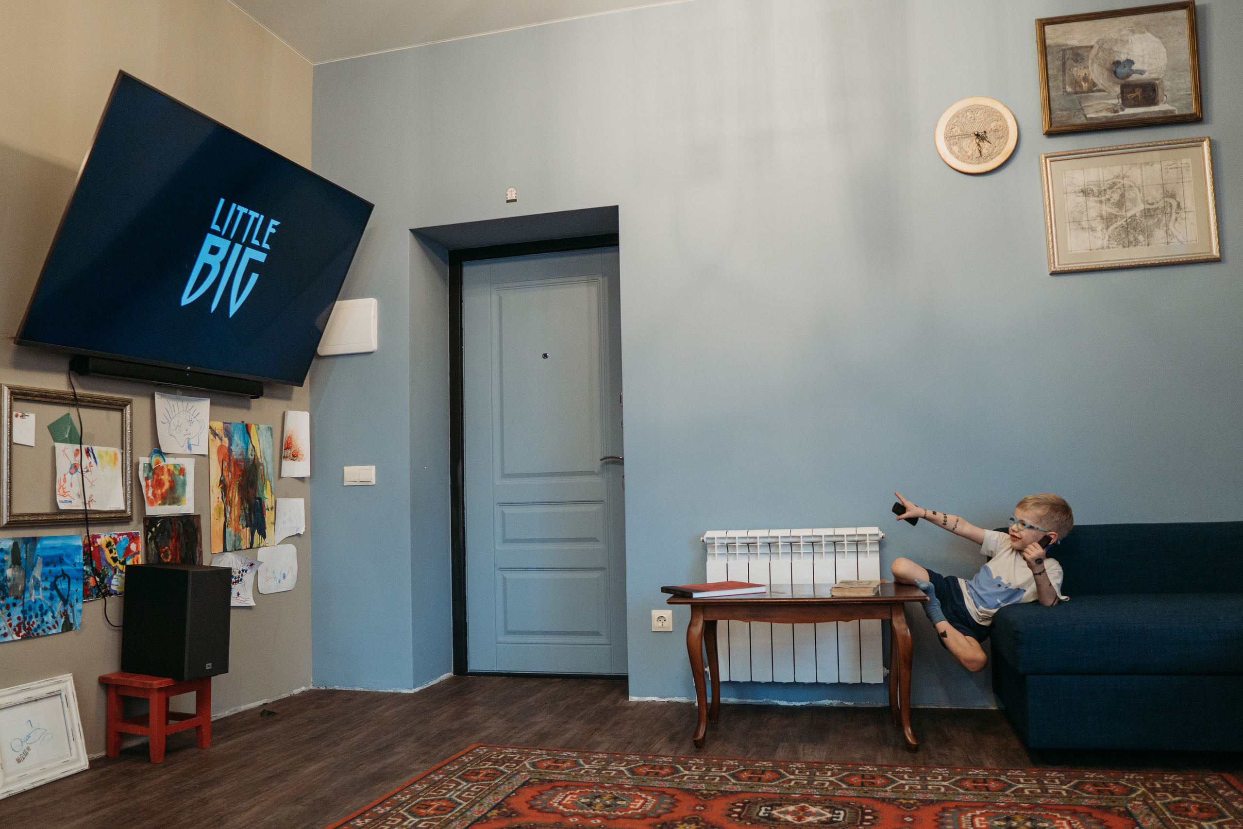 Съемка с активным ребенком (Платон и Саша). Семейный домашний фотограф в Барнауле Мария Лобастова