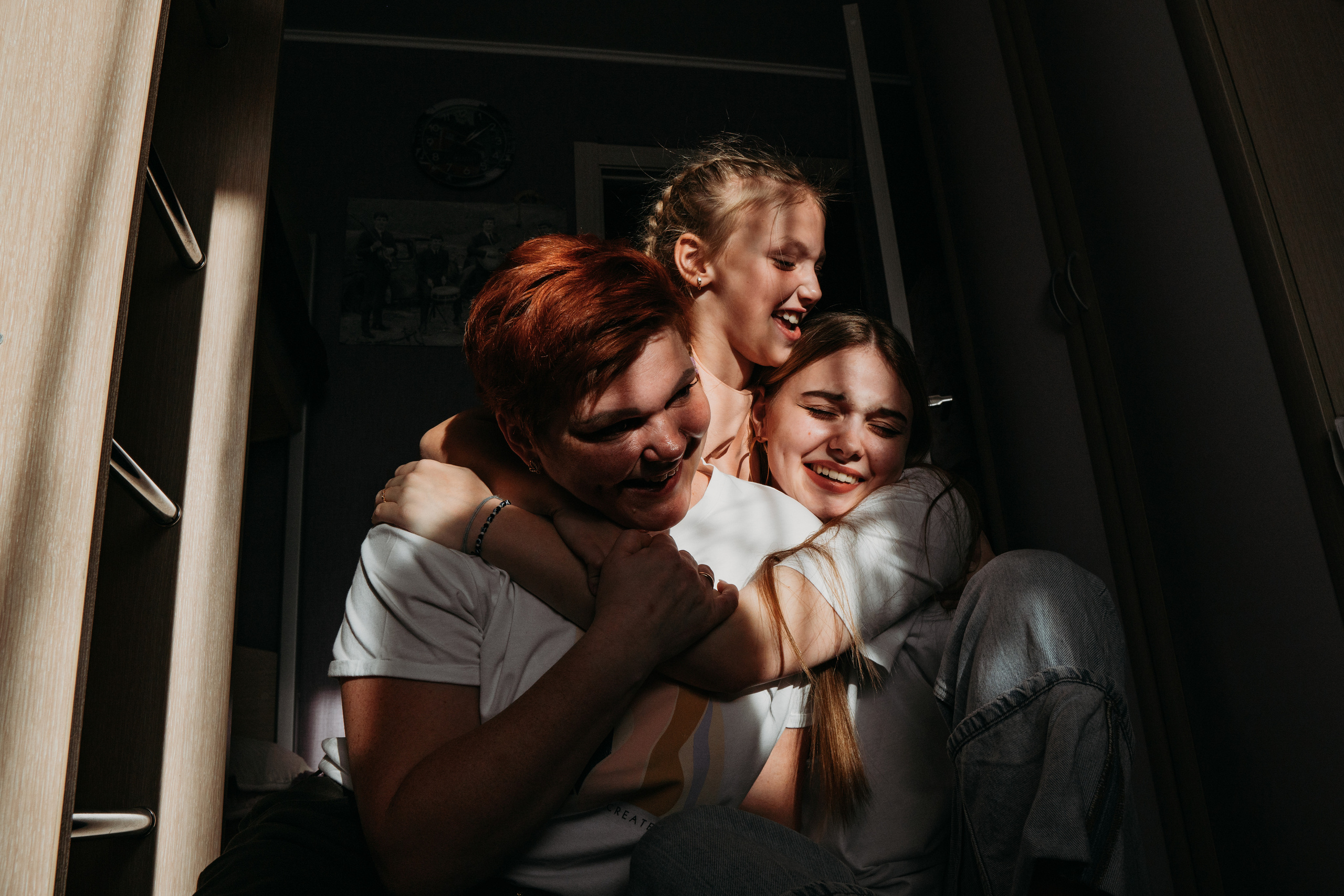 Большая семья с подростками и особенным ребенком (Ольга и ее дети). Семейный домашний фотограф в Барнауле Мария Лобастова