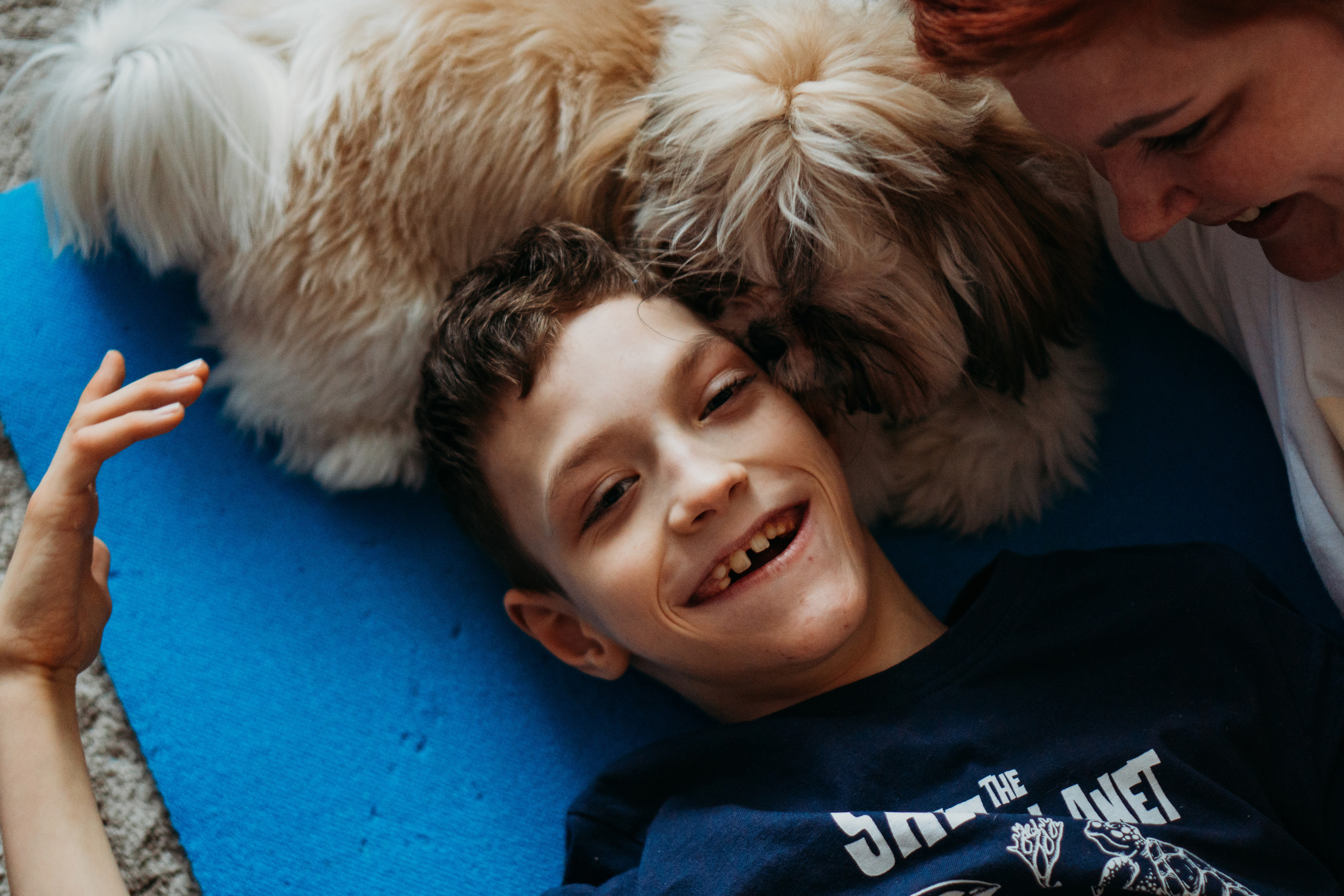 Большая семья с подростками и особенным ребенком (Ольга и ее дети). Семейный домашний фотограф в Барнауле Мария Лобастова