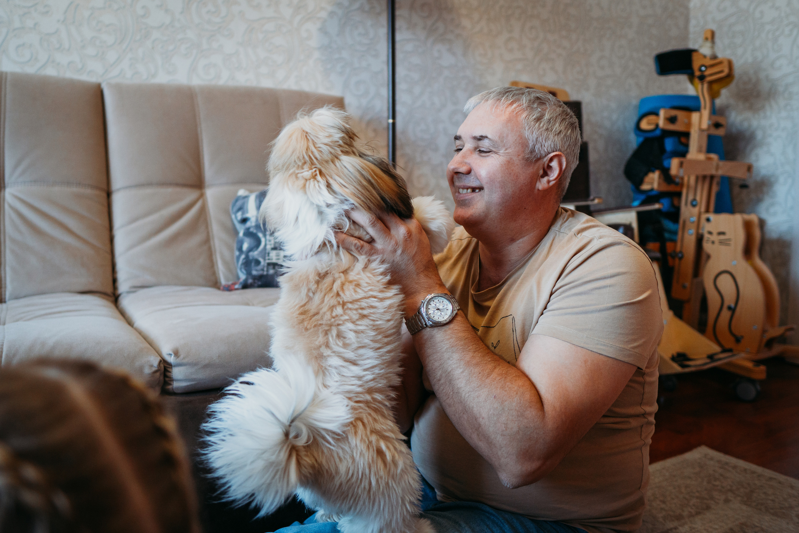 Большая семья с подростками и особенным ребенком (Ольга и ее дети). Семейный домашний фотограф в Барнауле Мария Лобастова