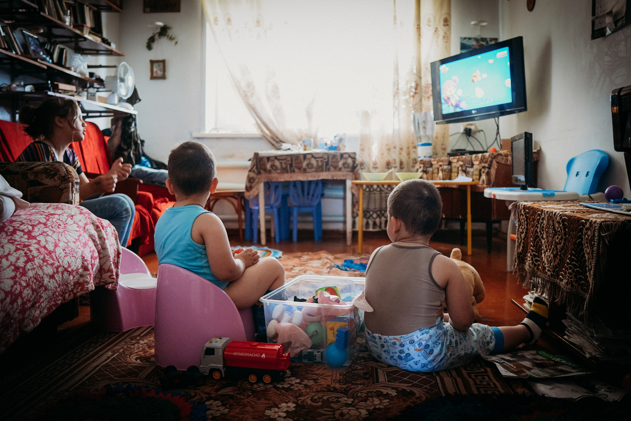 Деревенская история (внуки на каникулах). Семейный домашний фотограф в Барнауле Мария Лобастова