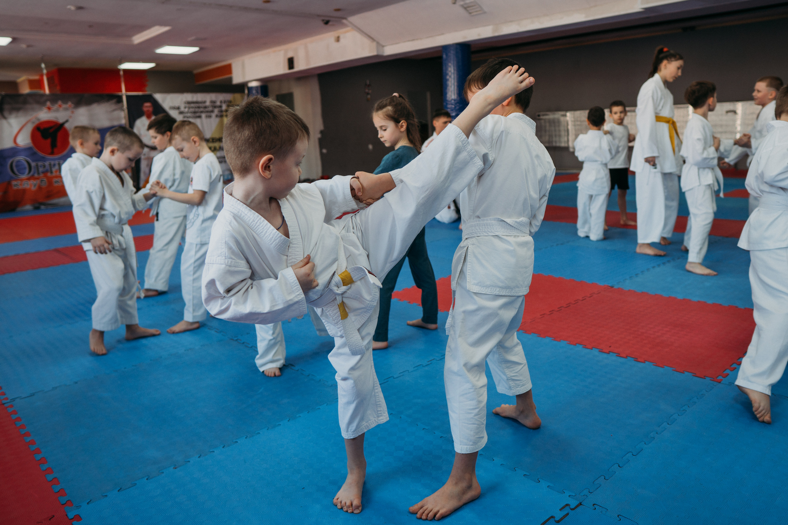 Тренировка каратистов. Семейный домашний фотограф в Барнауле Мария Лобастова
