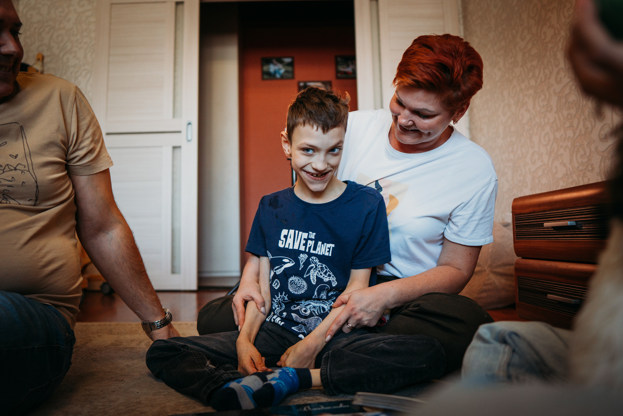 Большая семья с подростками и особенным ребенком (Ольга и ее дети). Семейный домашний фотограф в Барнауле Мария Лобастова