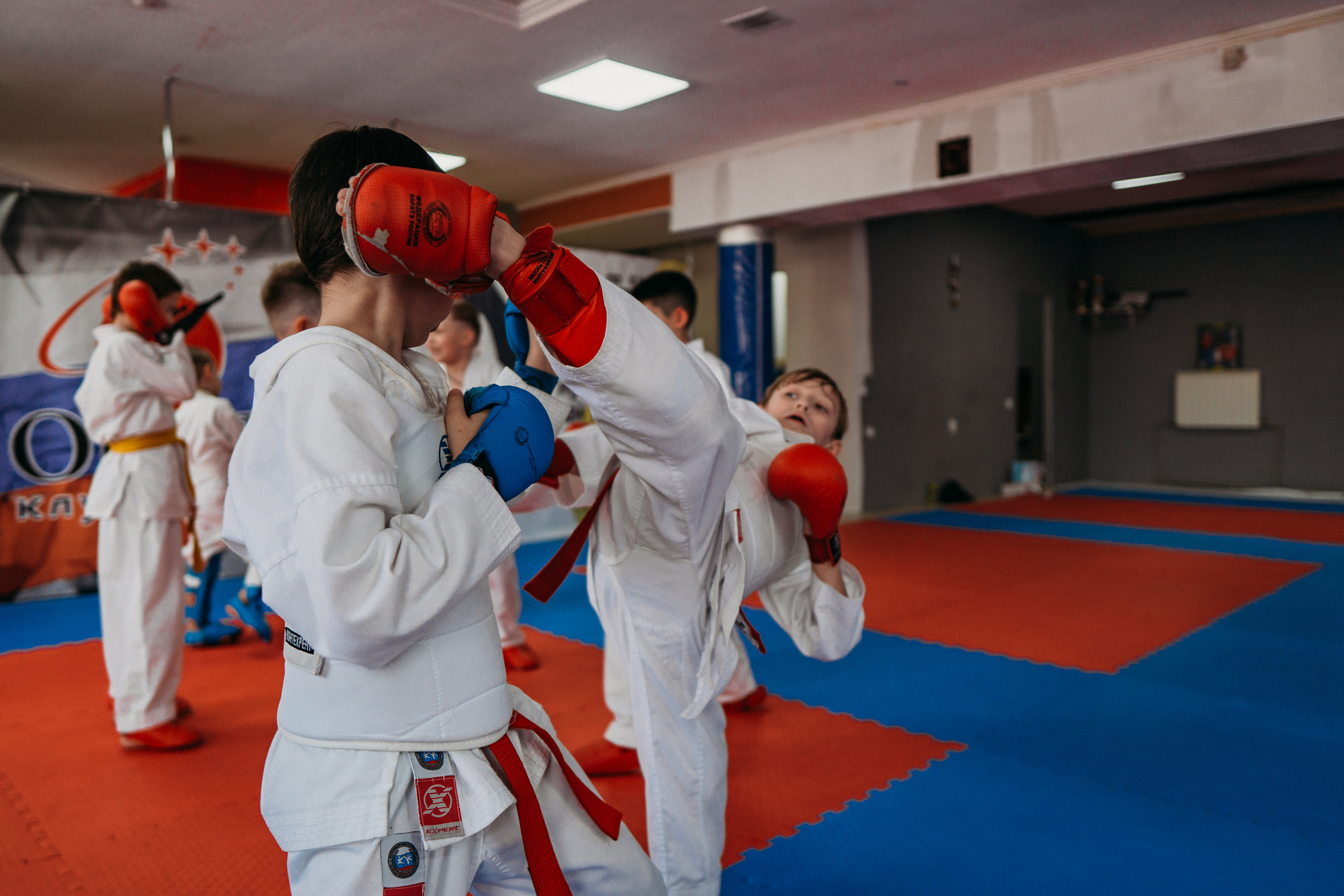 Тренировка каратистов. Семейный домашний фотограф в Барнауле Мария Лобастова