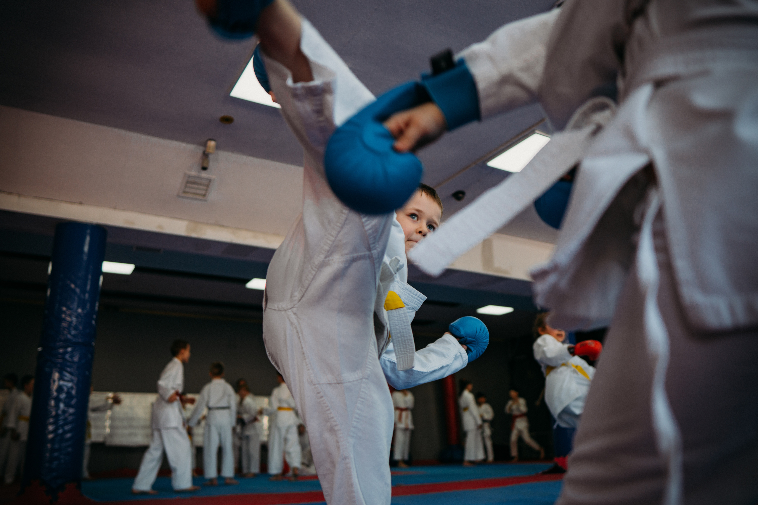 Тренировка каратистов. Семейный домашний фотограф в Барнауле Мария Лобастова