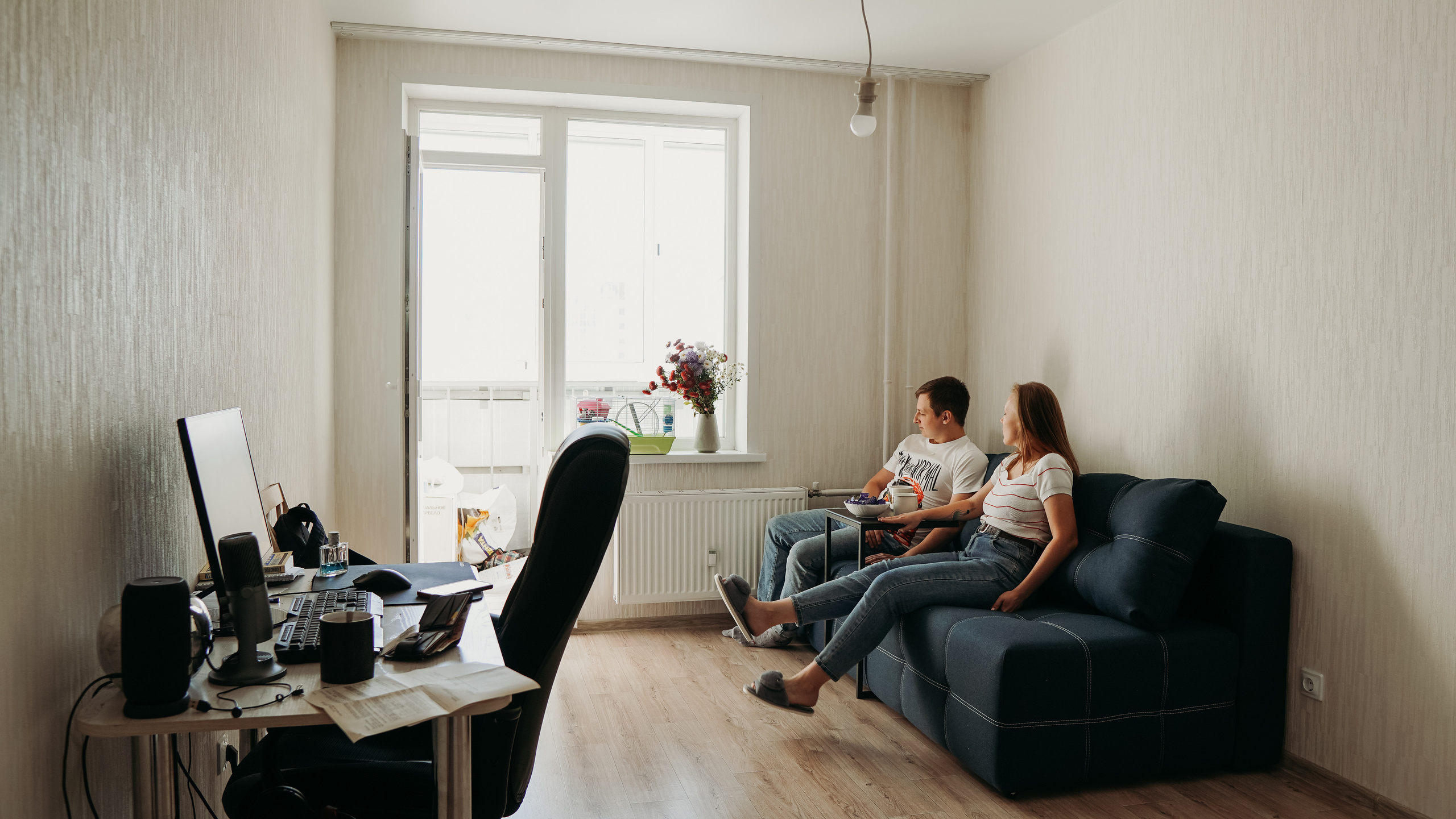 Лавстори в своей квартире (Ира и Илья). Семейный домашний фотограф в Барнауле Мария Лобастова
