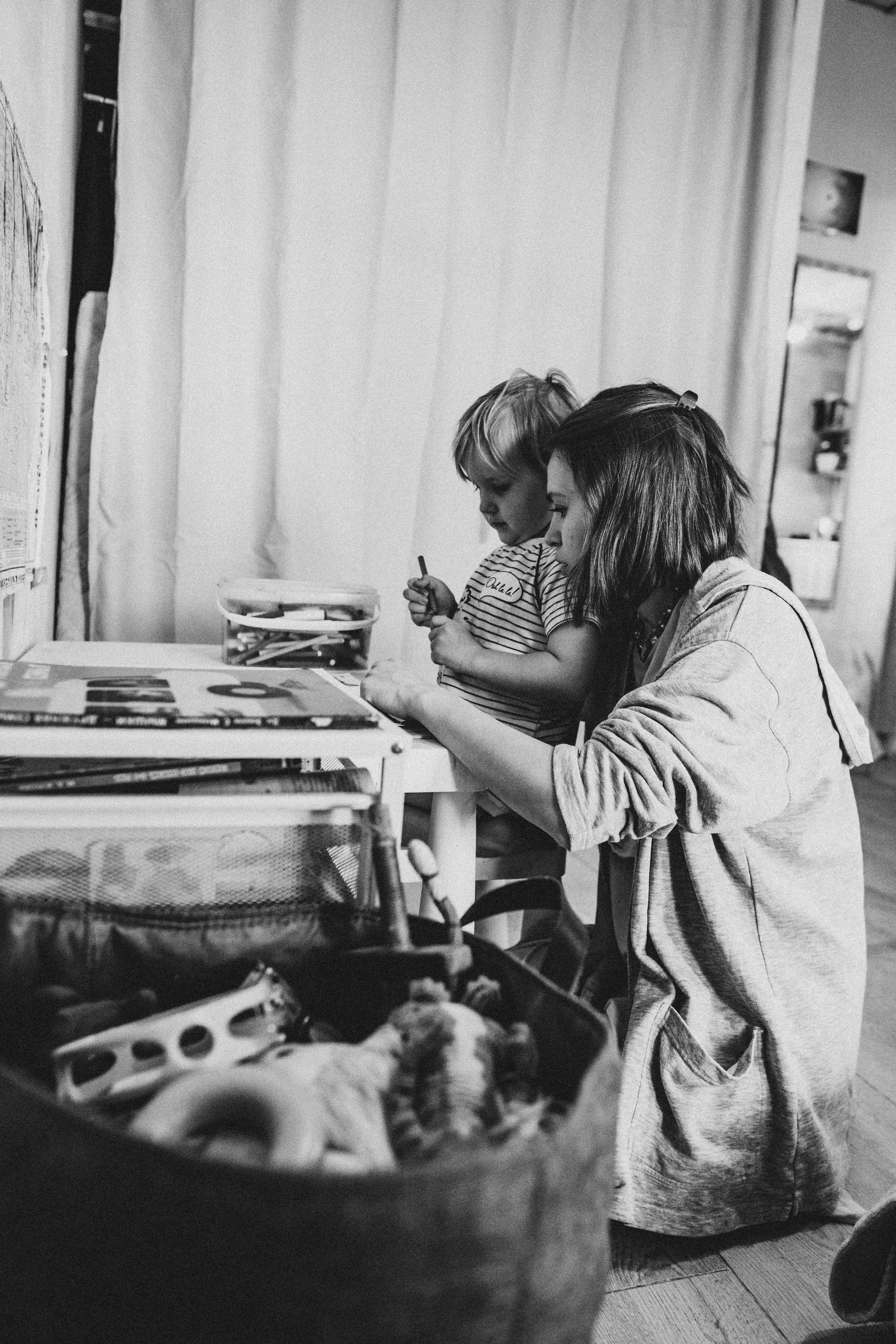 Один день мамы двух детей (Таня, Яша и Дарина). Семейный домашний фотограф в Барнауле Мария Лобастова