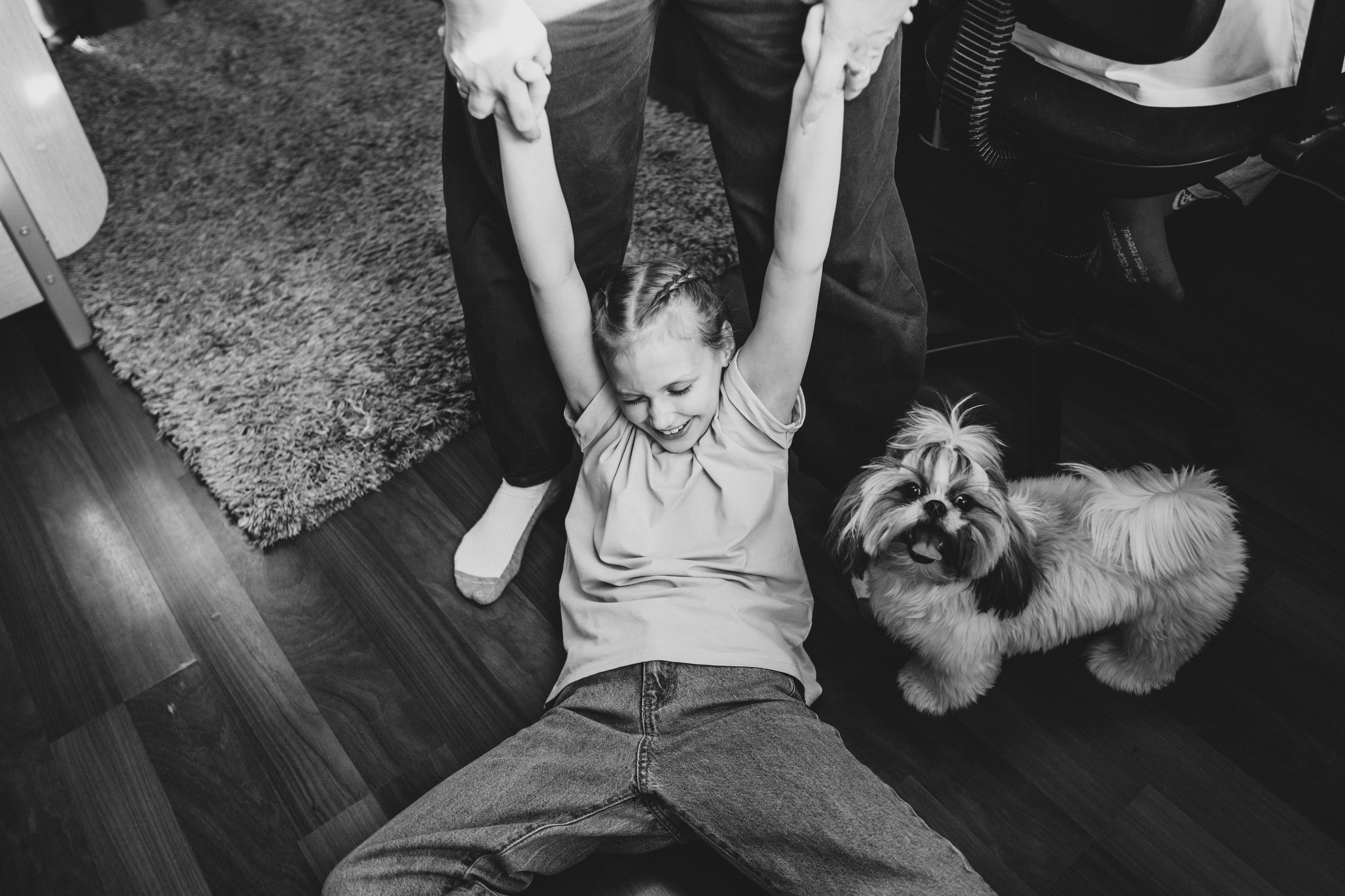 Большая семья с подростками и особенным ребенком (Ольга и ее дети). Семейный домашний фотограф в Барнауле Мария Лобастова