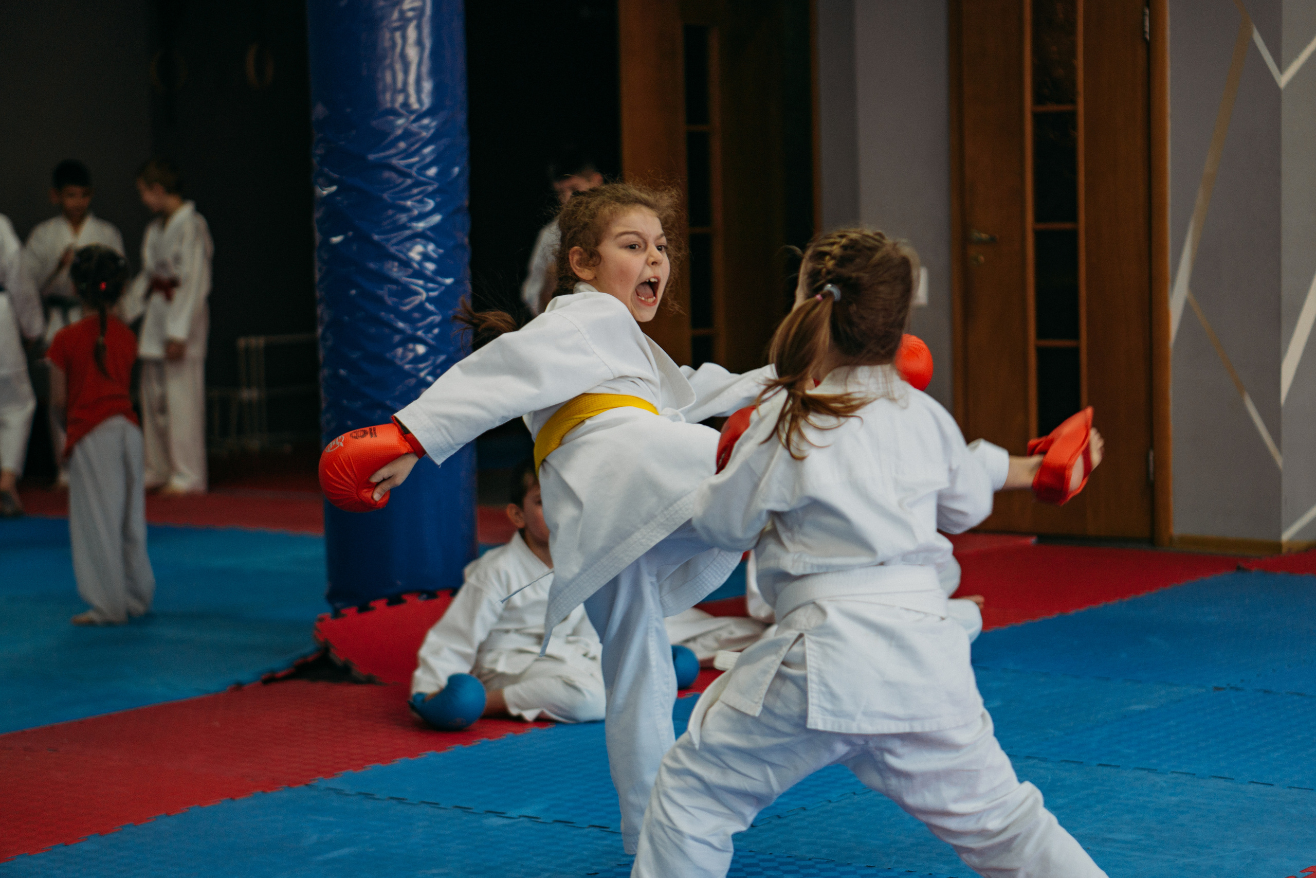 Тренировка каратистов. Семейный домашний фотограф в Барнауле Мария Лобастова