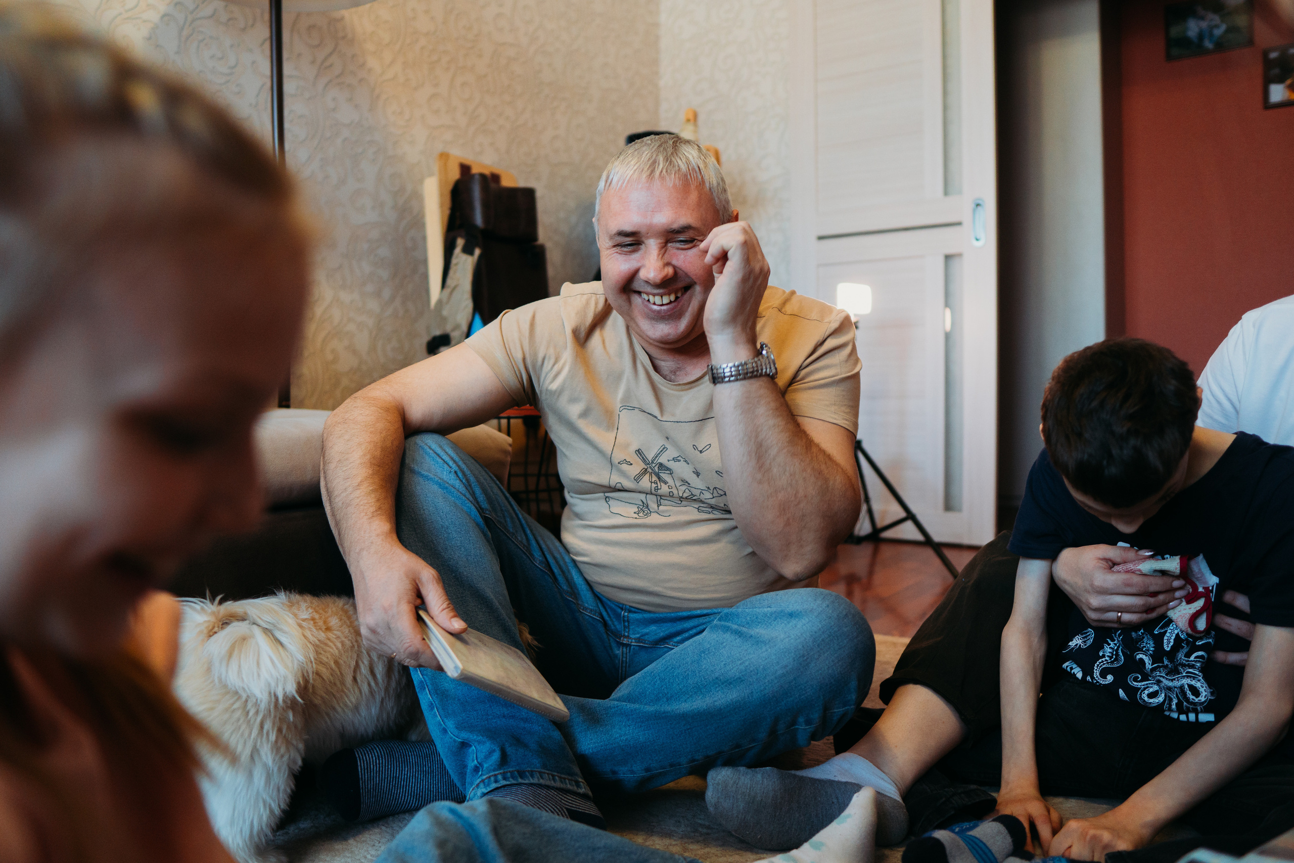 Большая семья с подростками и особенным ребенком (Ольга и ее дети). Семейный домашний фотограф в Барнауле Мария Лобастова