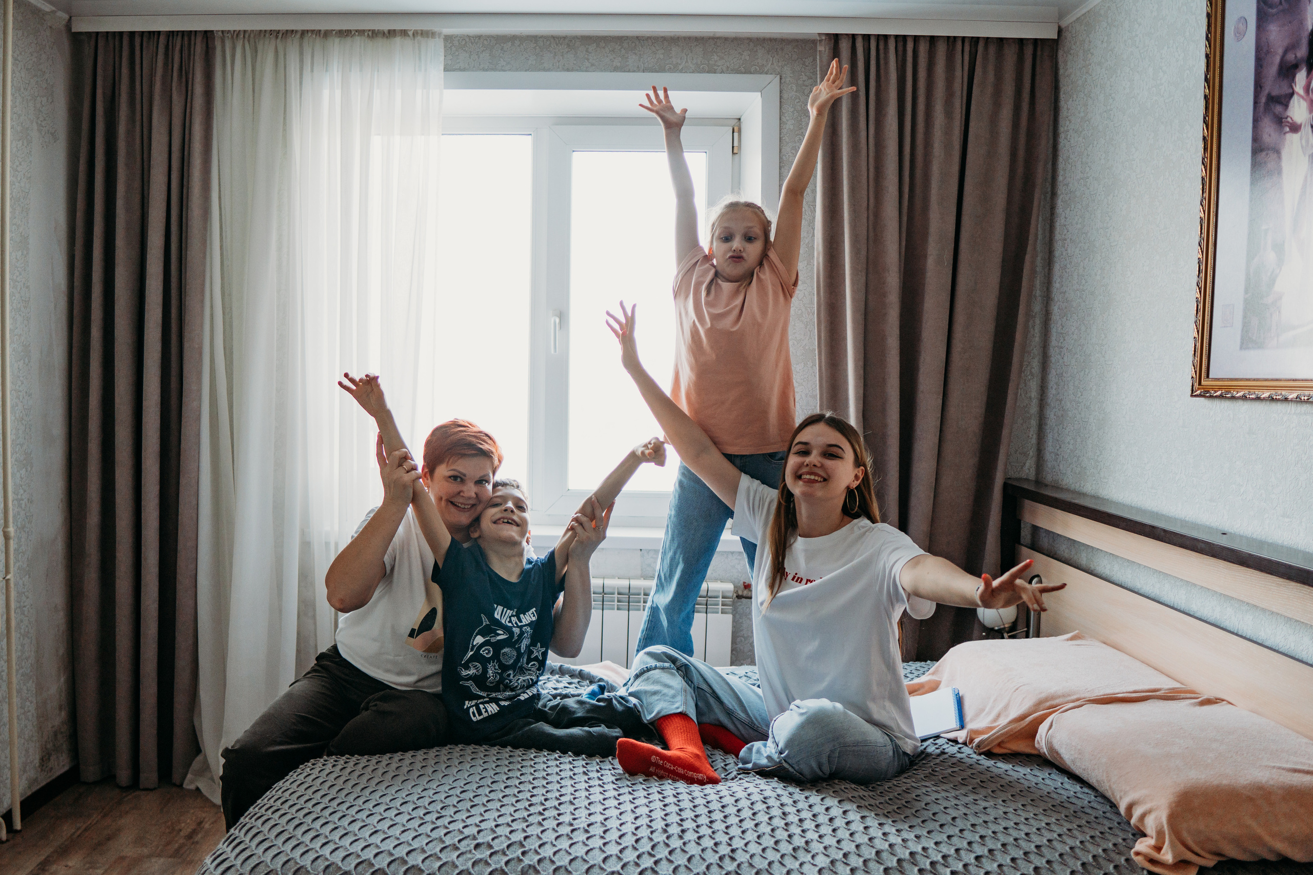 Большая семья с подростками и особенным ребенком (Ольга и ее дети). Семейный домашний фотограф в Барнауле Мария Лобастова