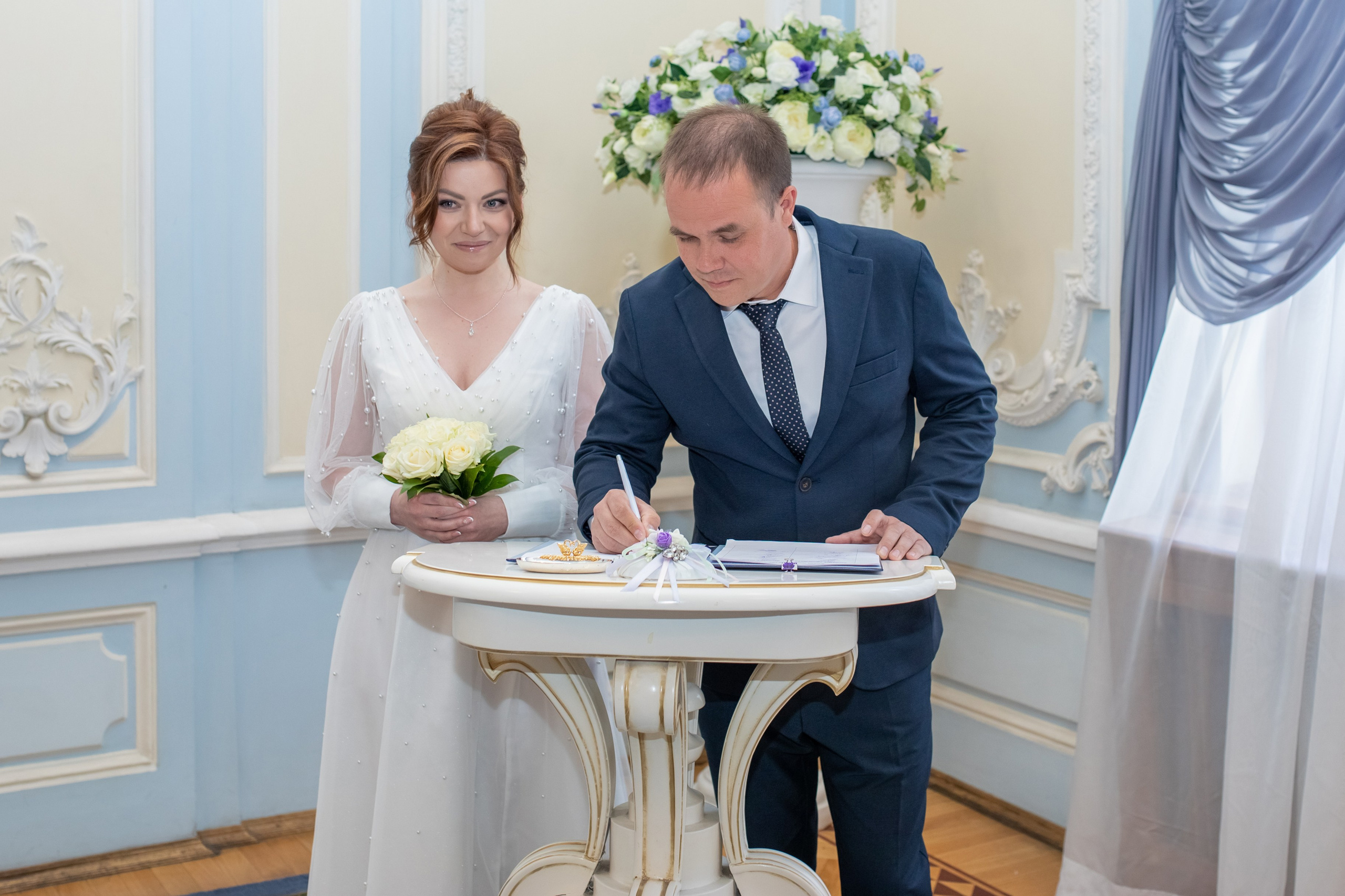 Татьяна и Роман. Регистрация брака во Дворце бракосочения № 2 и прогулка. Свадебный и семейный фотограф в Санкт-Петербурге и Сестрорецке