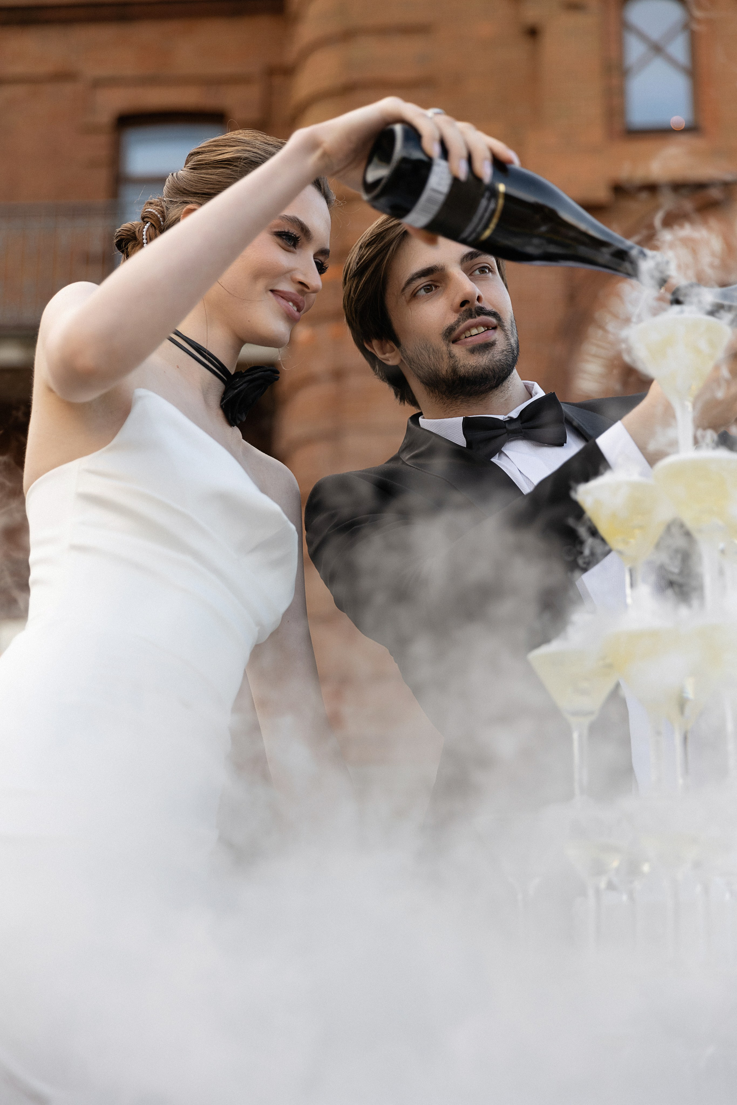 Брызги шампанского. Свадебный фотограф в Москве Полина Лелетко