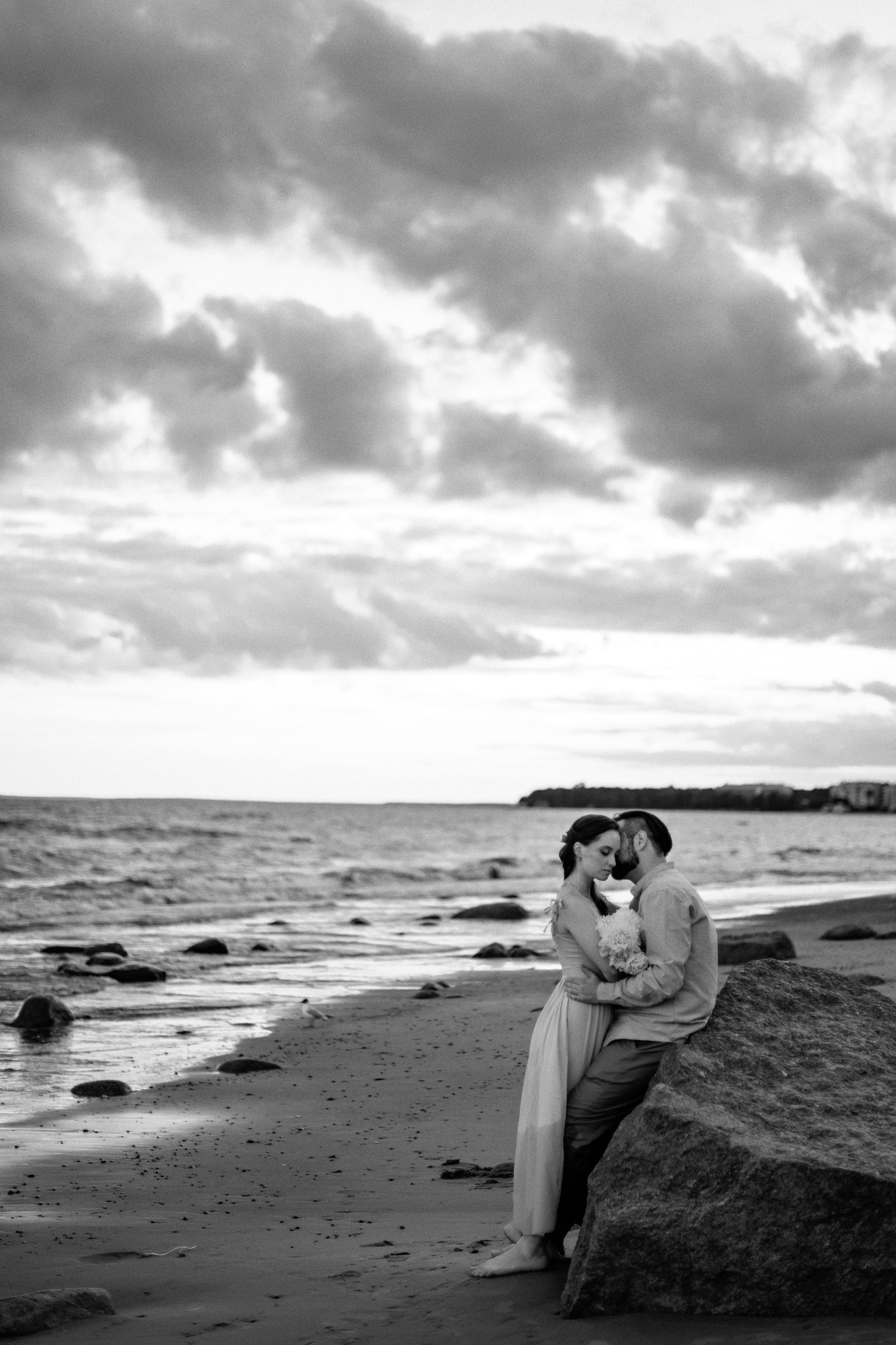 Настя и Вова Финский залив. Свадебный фотограф в Санкт-Петербурге София Шубик