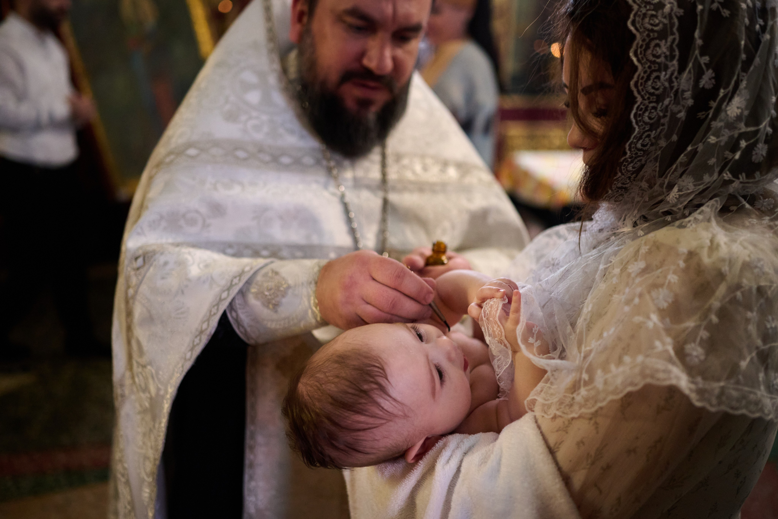 Фотосъемка крещения Саши. Профессиональный фотограф Старый Оскол, Губкин — свадьба, венчание, крещение, юбилей и день рождения