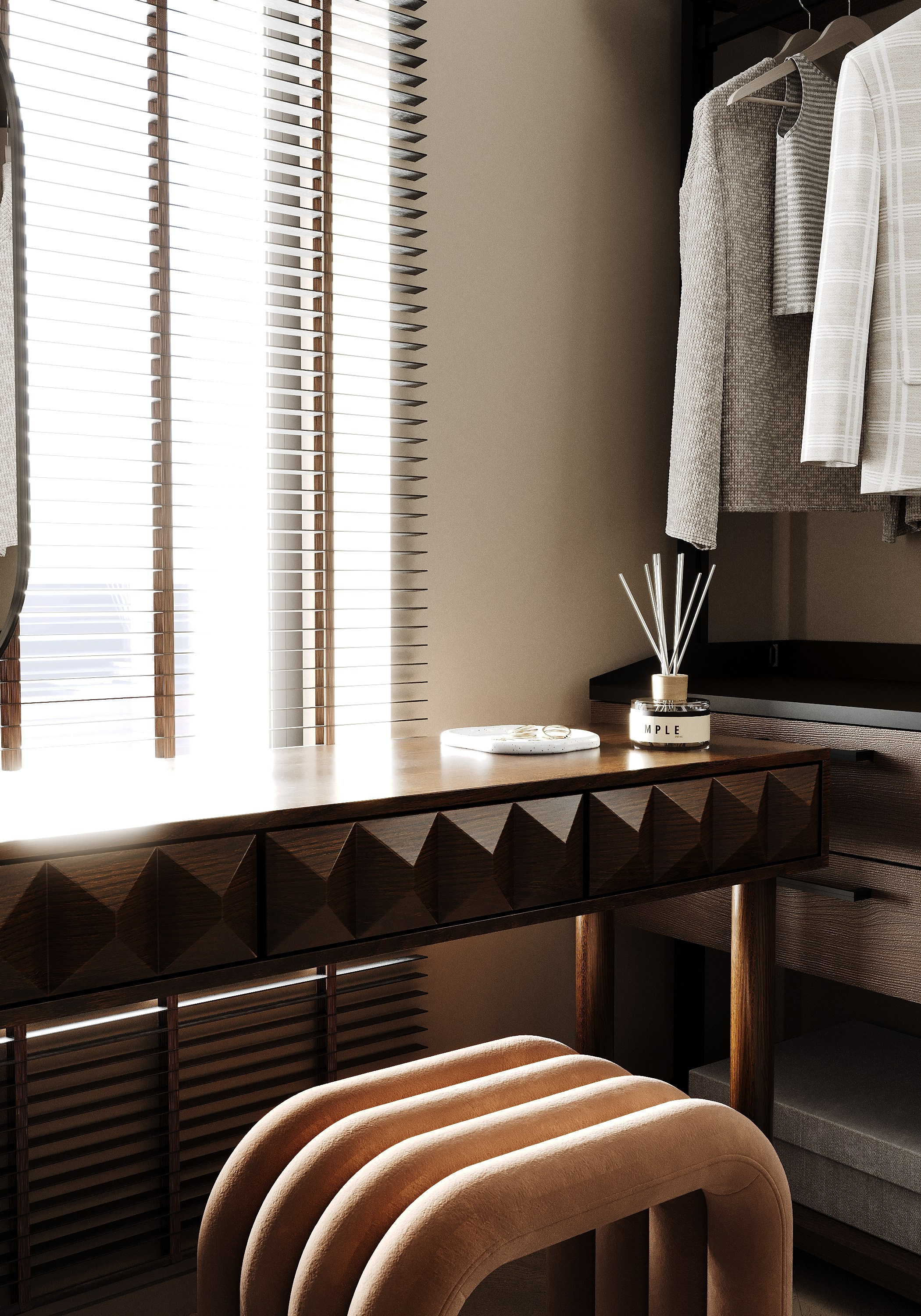 Частный дом 160 м². Визуализации интерьера