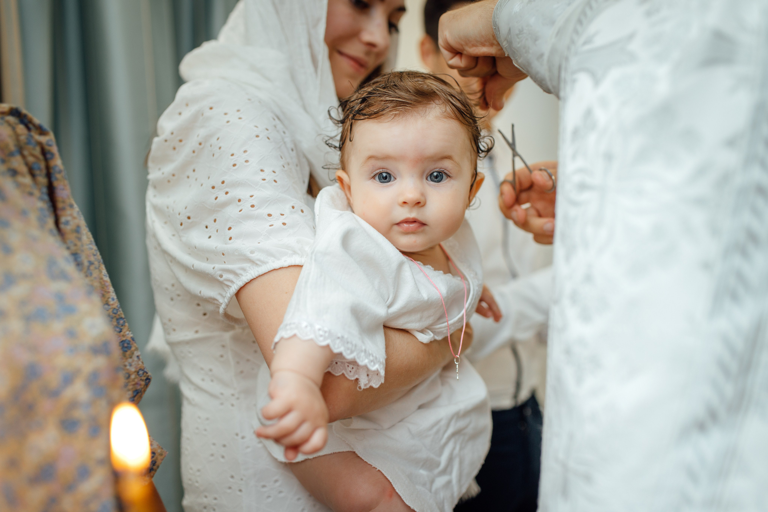 Крещение Аделины, храм Святой Троицы, июль 2024