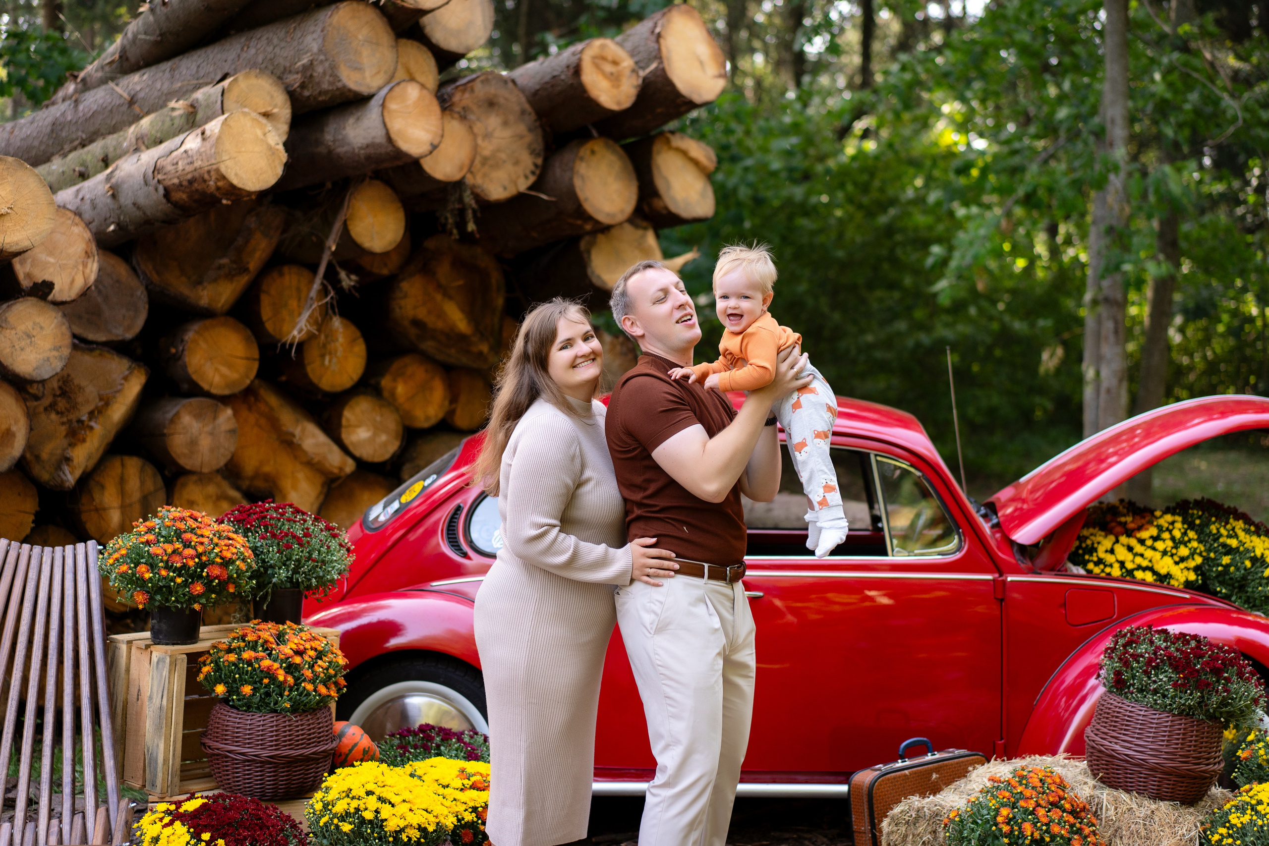 Фотодень с РетроМашинкой. Семейный и свадебный фотограф Минск, Беларусь Анна Орловская