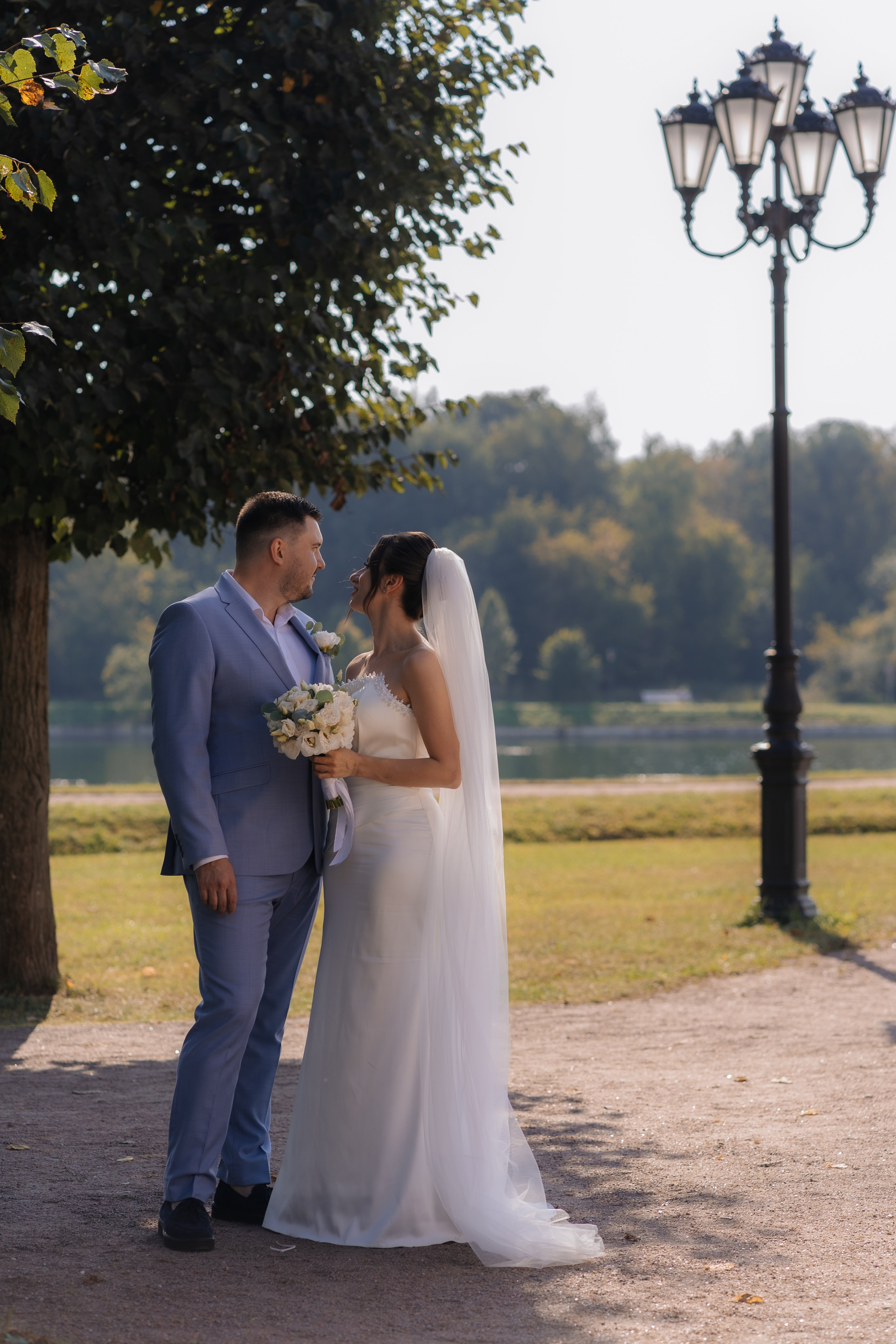Свадебная фотосессия в Москве, парк Кусково. Свадебный фотограф в Москве Анна Полушина