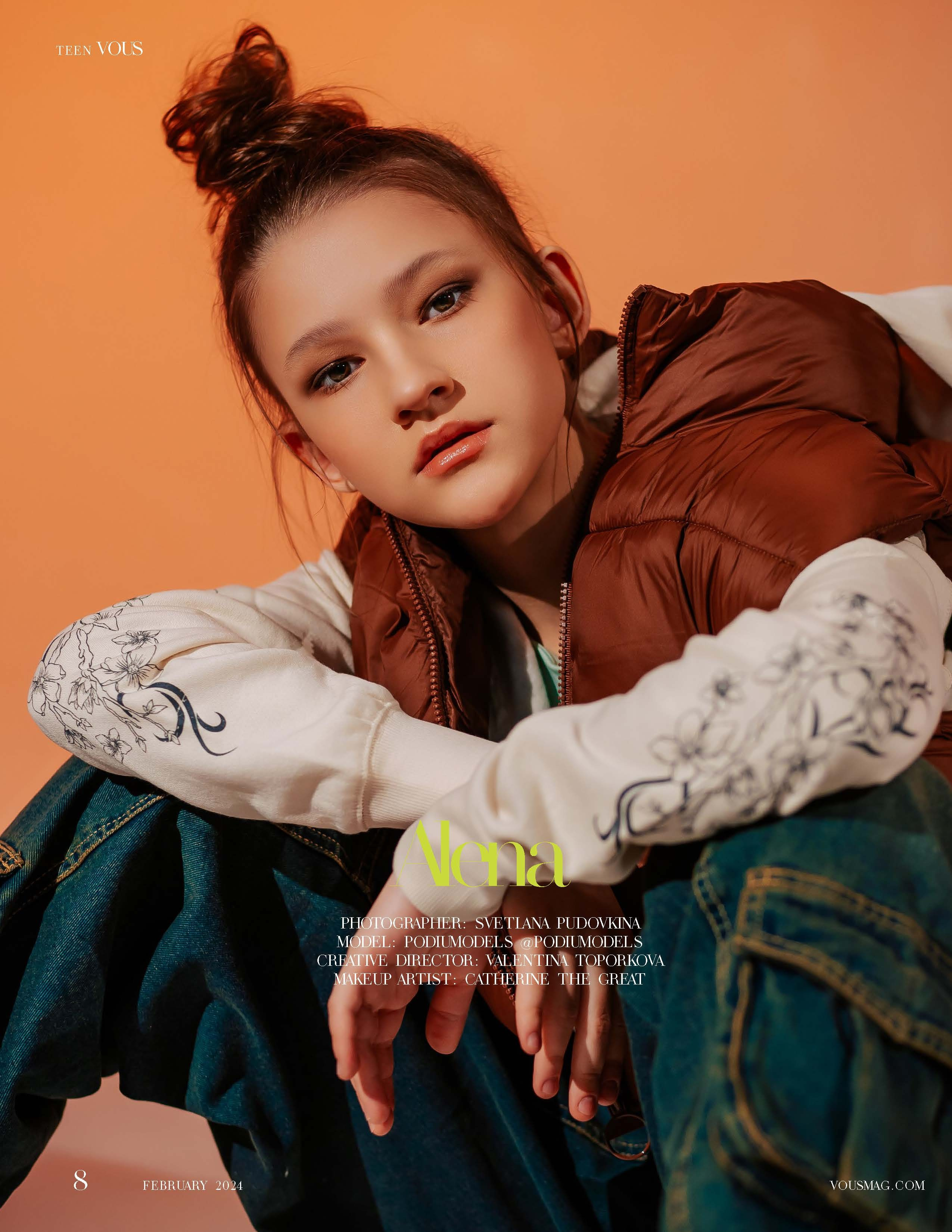 Публикация VOUS MAGAZINE (PREMIUM Publication Madrid, Spain). Фотограф Тольятти Светлана Пудовкина