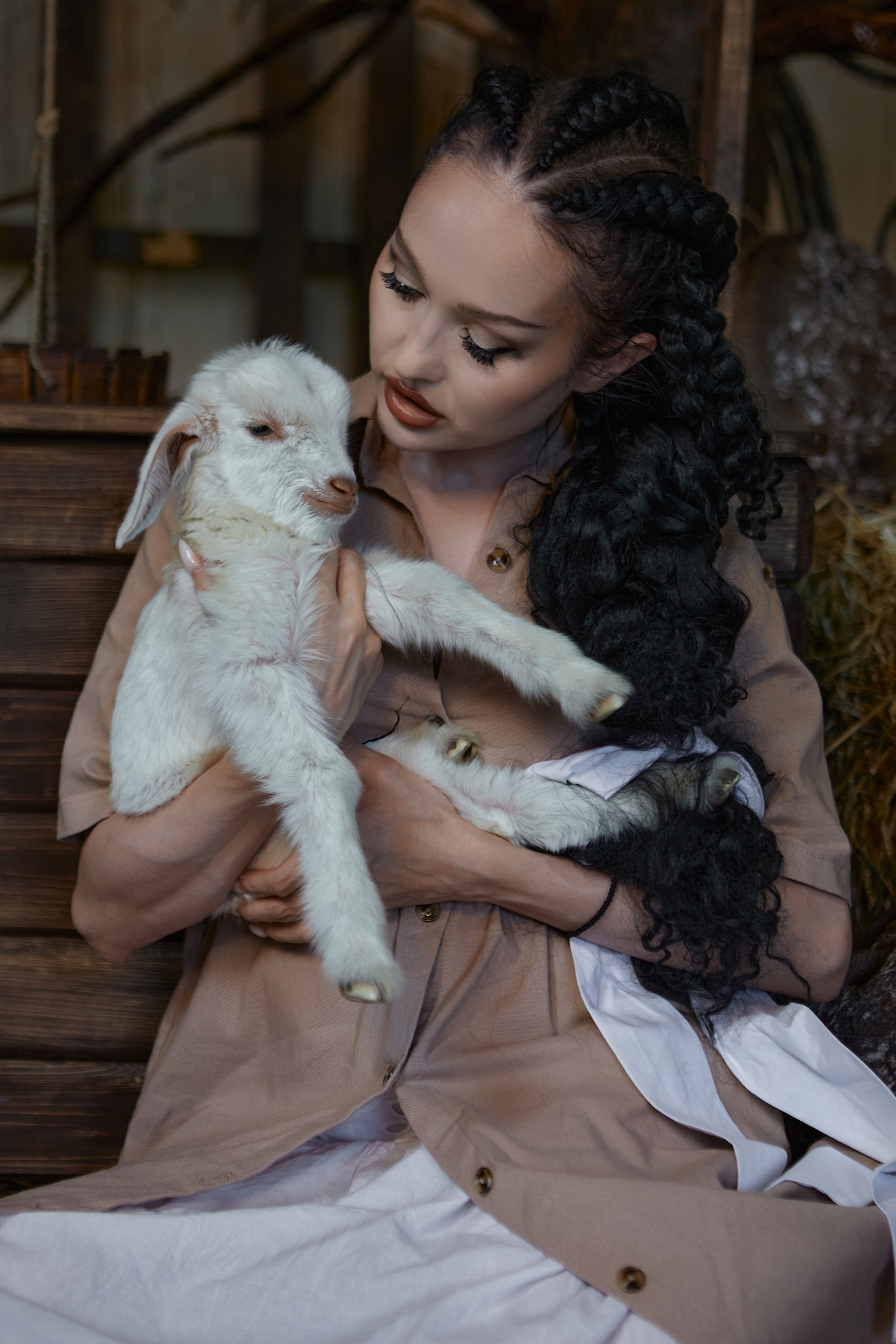 Фотосессия с маленькой козочкой. Семейный и свадебный фотограф в Краснодаре Михеева Светлана