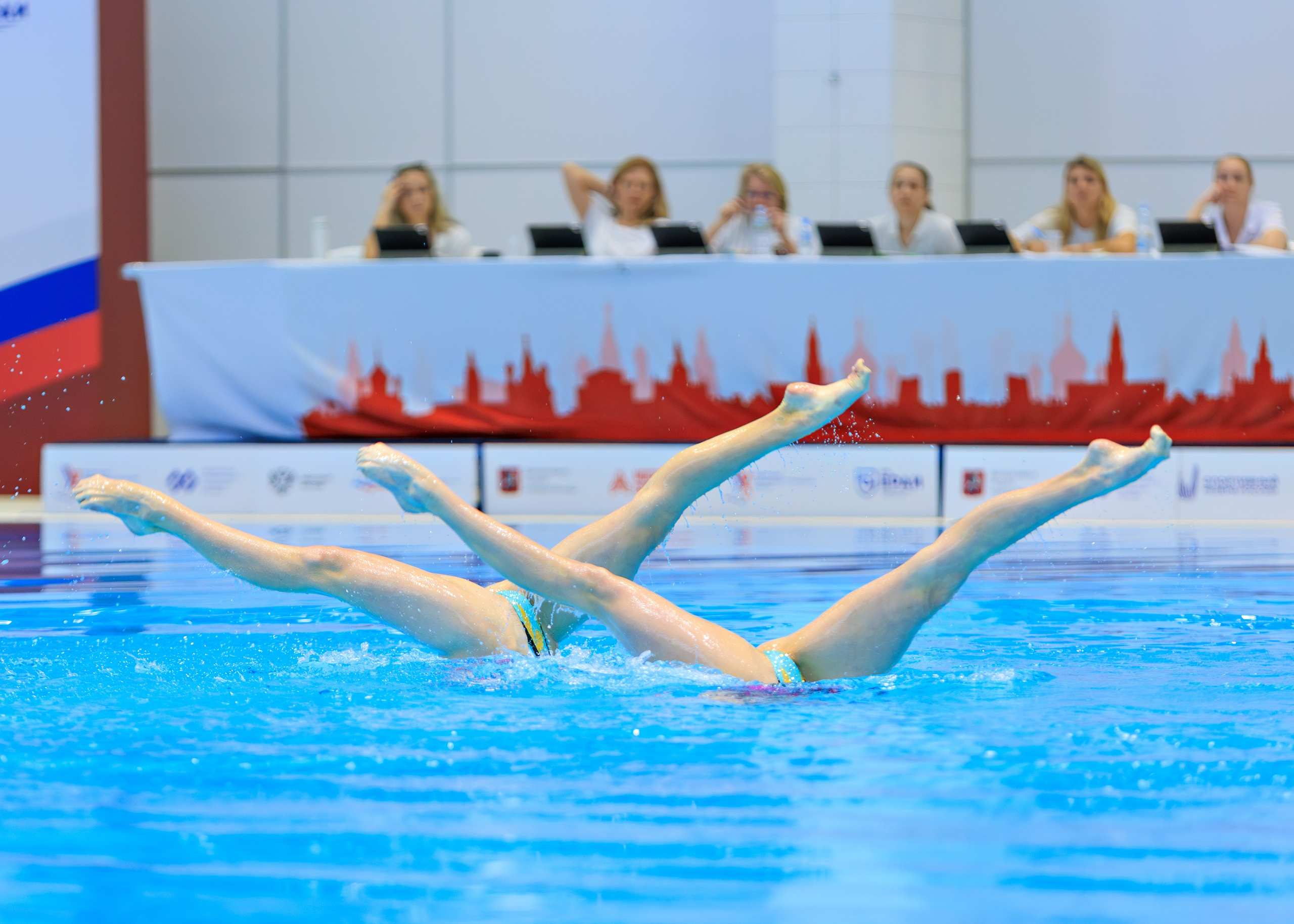 Первенство России по синхронному плаванию дуэт  — техническая программа. Выпускные альбомы и школьный фотограф в Подольске, Троицке, Щербинке, Москве и Московской области