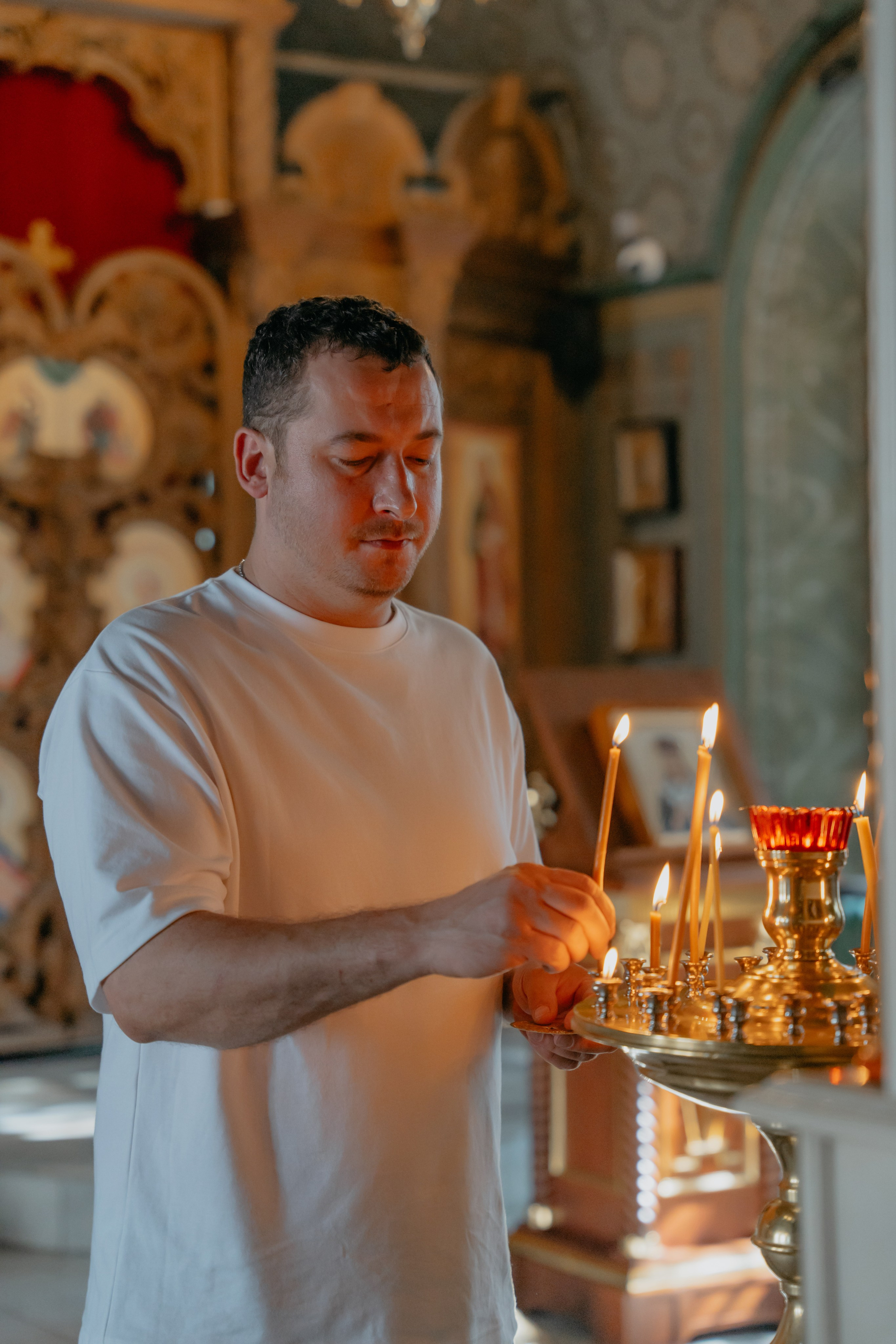 Таинство крещения Артема в соборе Ионна Предтечи