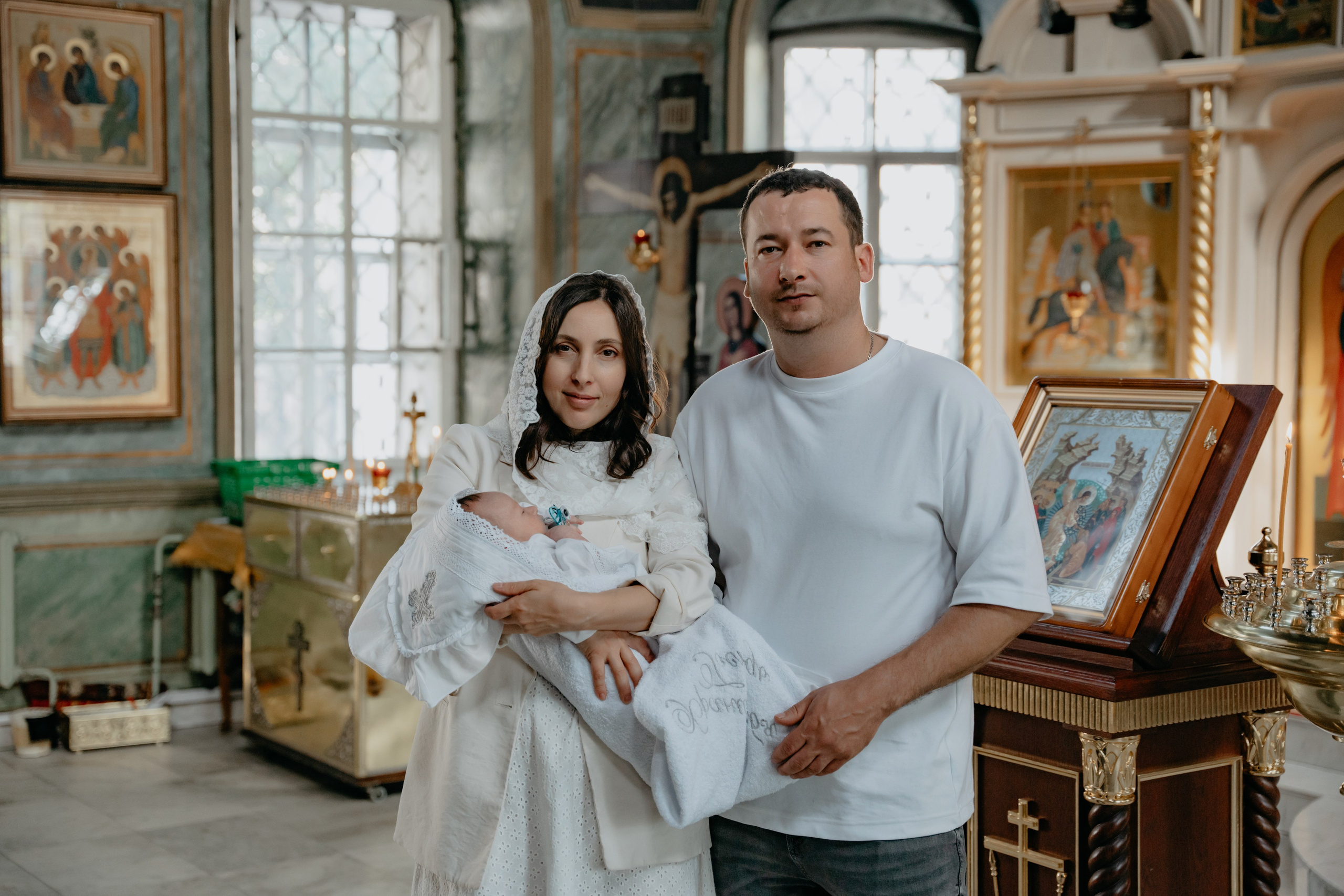 Таинство крещения Артема в соборе Ионна Предтечи