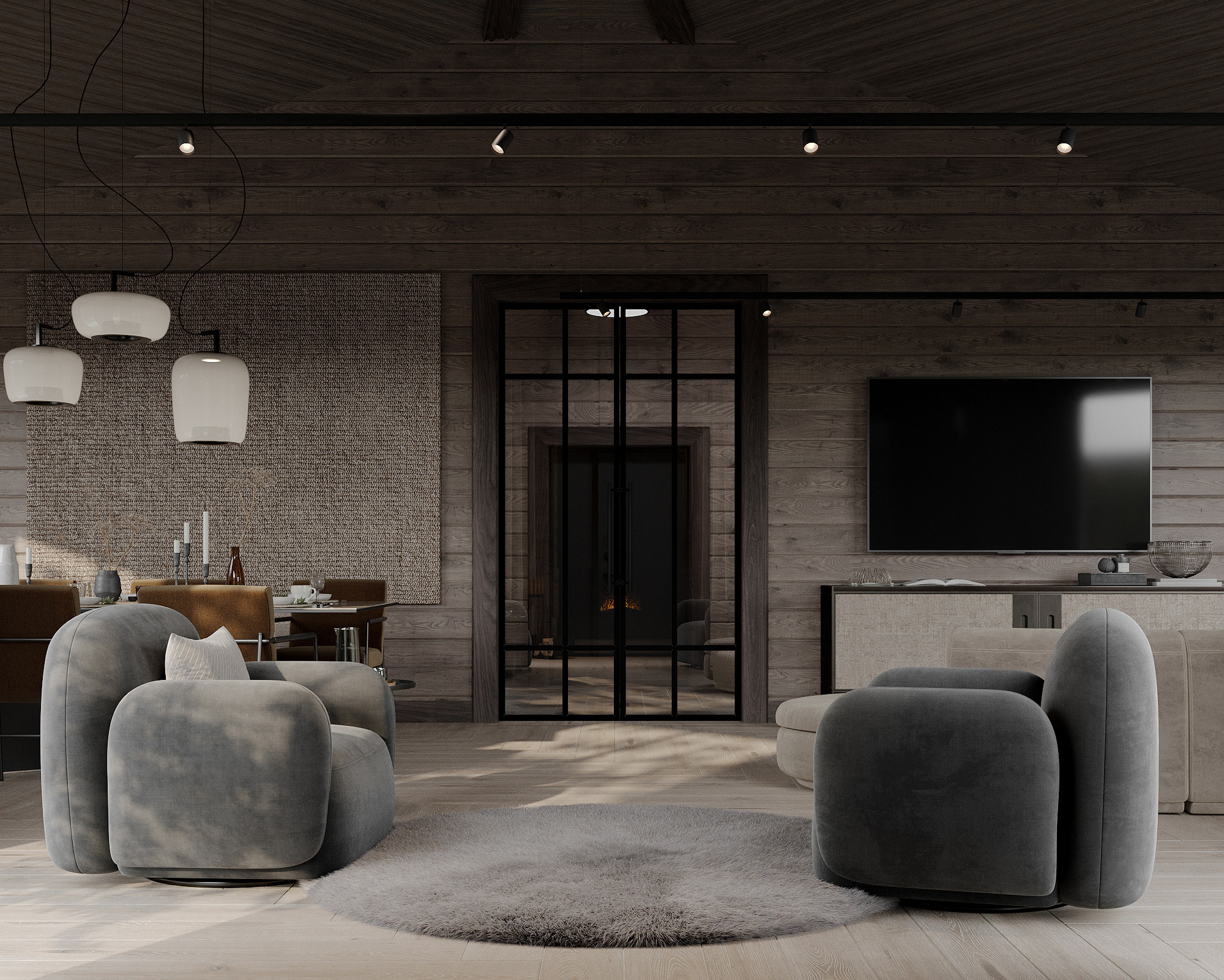 RECREATION CENTER PAVILION. 3д визуализация интерьера и экстерьера