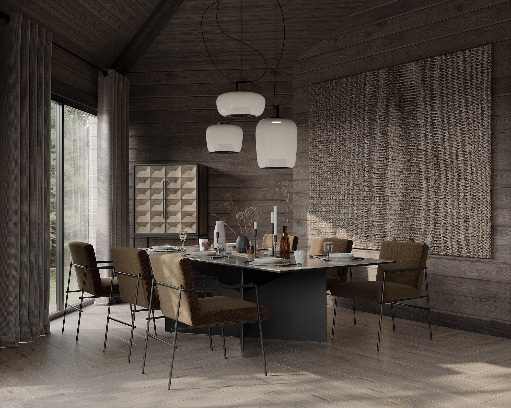 RECREATION CENTER PAVILION. 3д визуализация интерьера и экстерьера