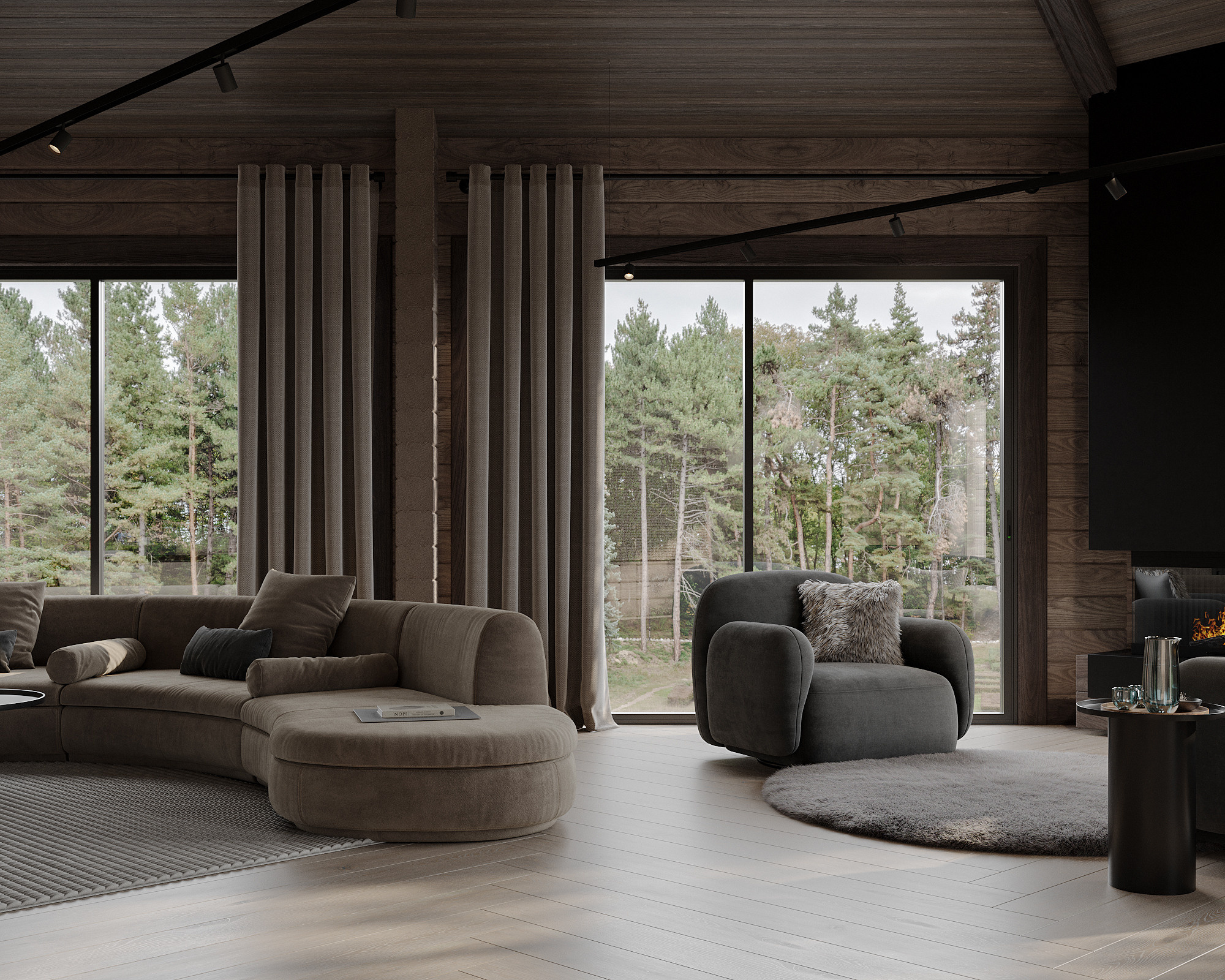 RECREATION CENTER PAVILION. 3д визуализация интерьера и экстерьера