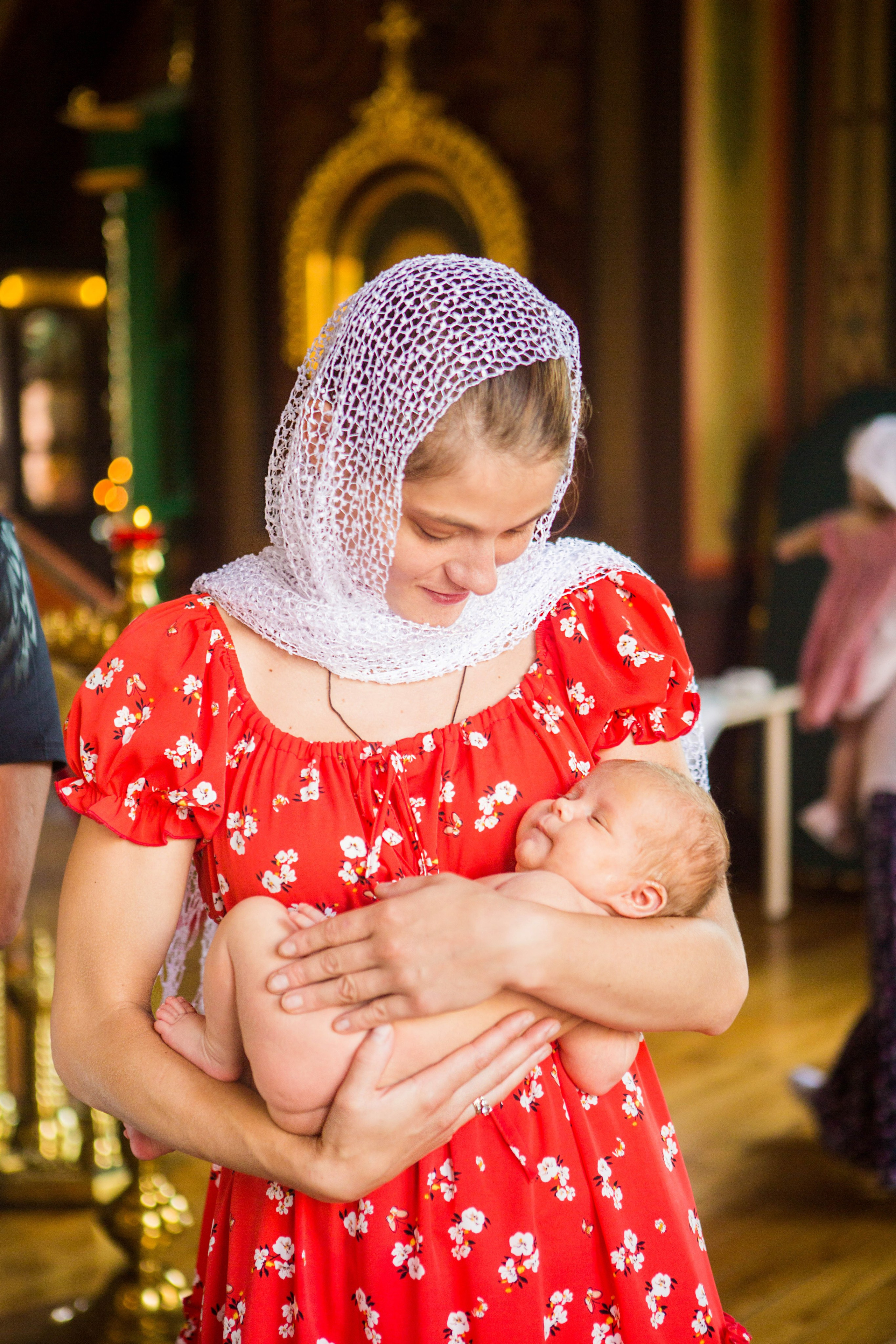 Крещение Надежды. Свято-Троицкий собор. Свадебный семейный и детский фотограф в Краснодаре Карина Федоровская