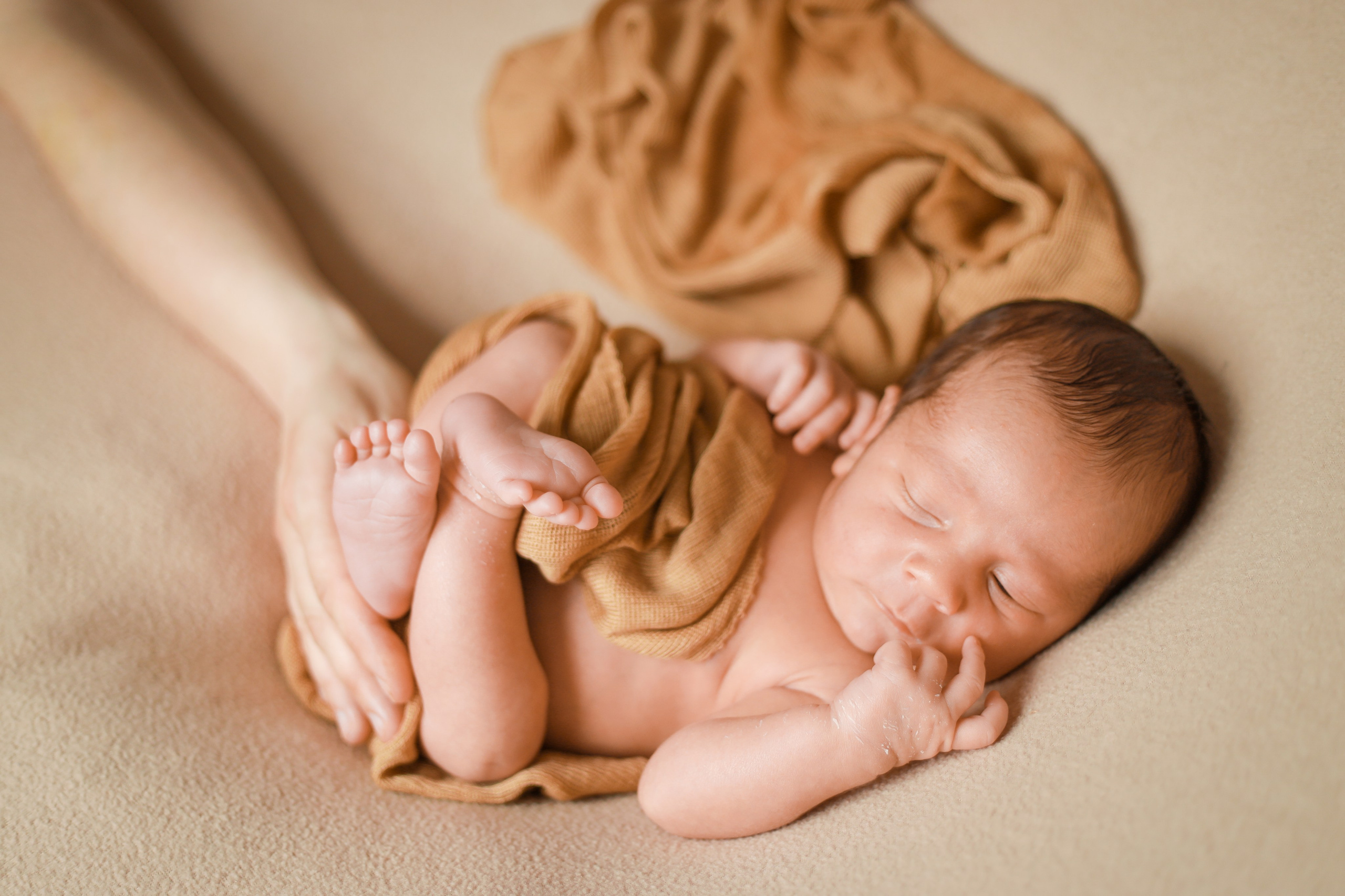 Ньюборн съёмка в студии. Семейный и Детский фотограф в Краснодаре Дарья Насаченко
