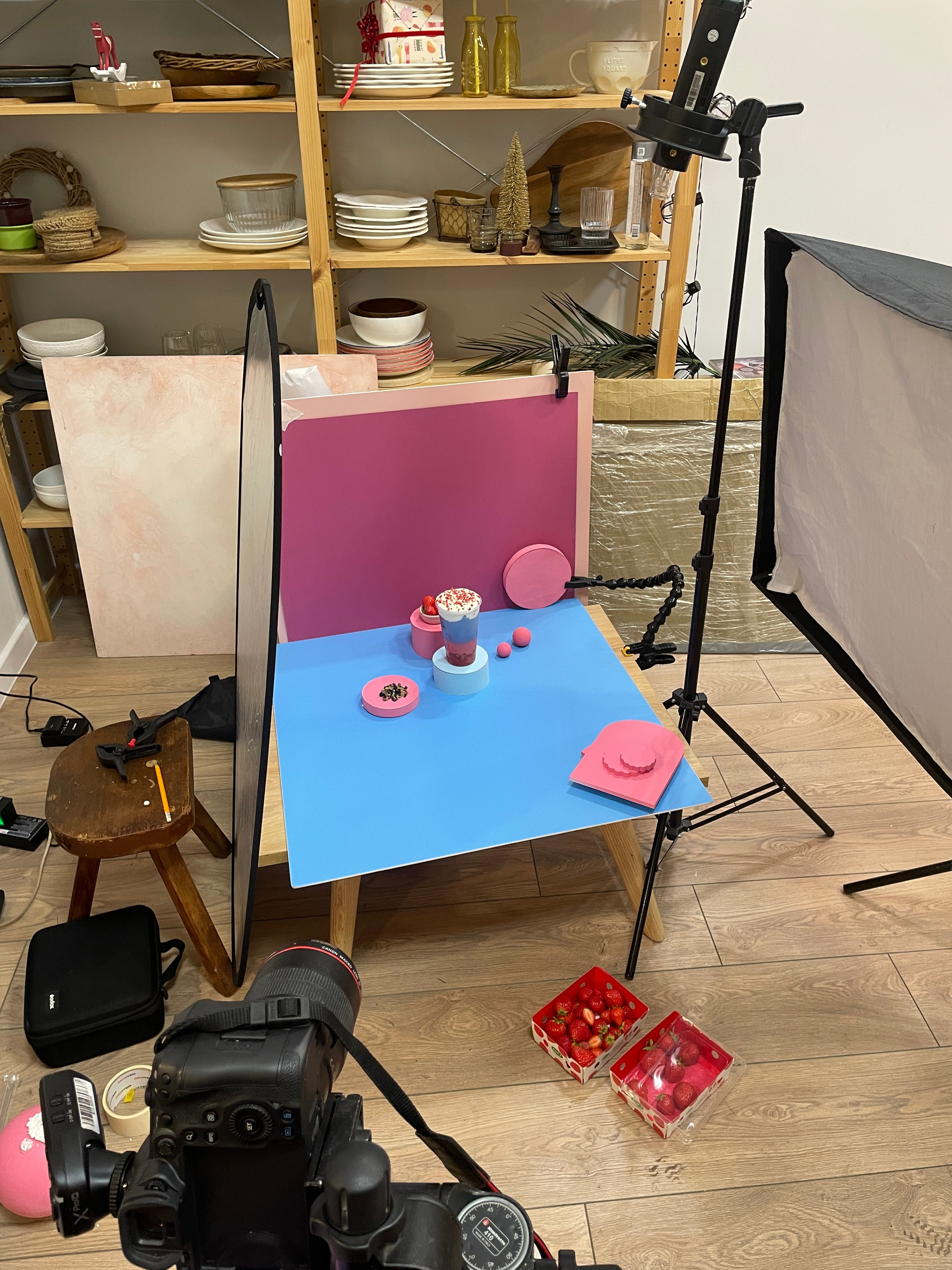 Съемка для нового воронежского заведения с баббл чаем «Такие с шариками». Фудфотограф, фудстилист и сет дизайнер в Москве Алена Синицына