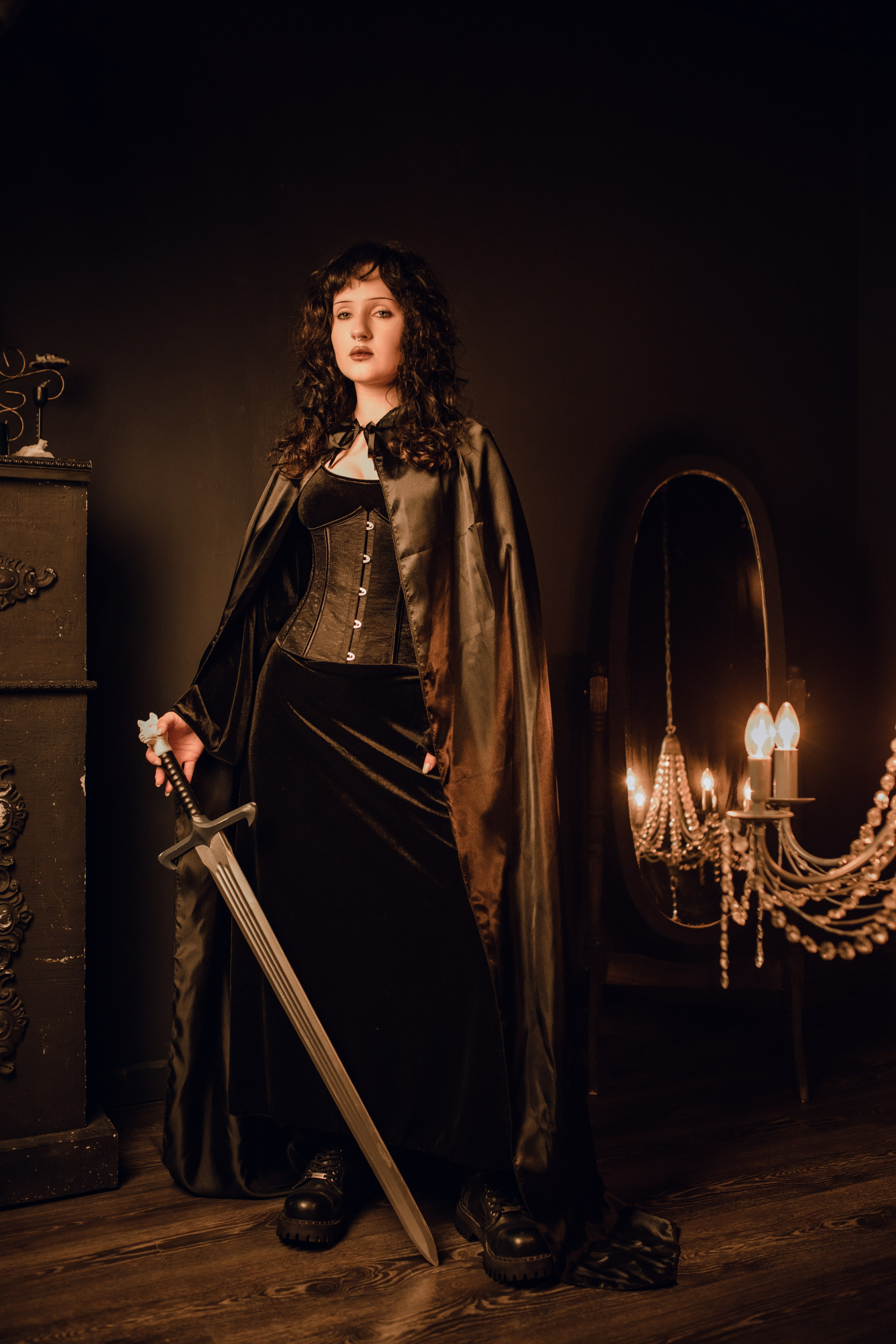 Портретная фотосессия СПб, мягкая игра света на лице