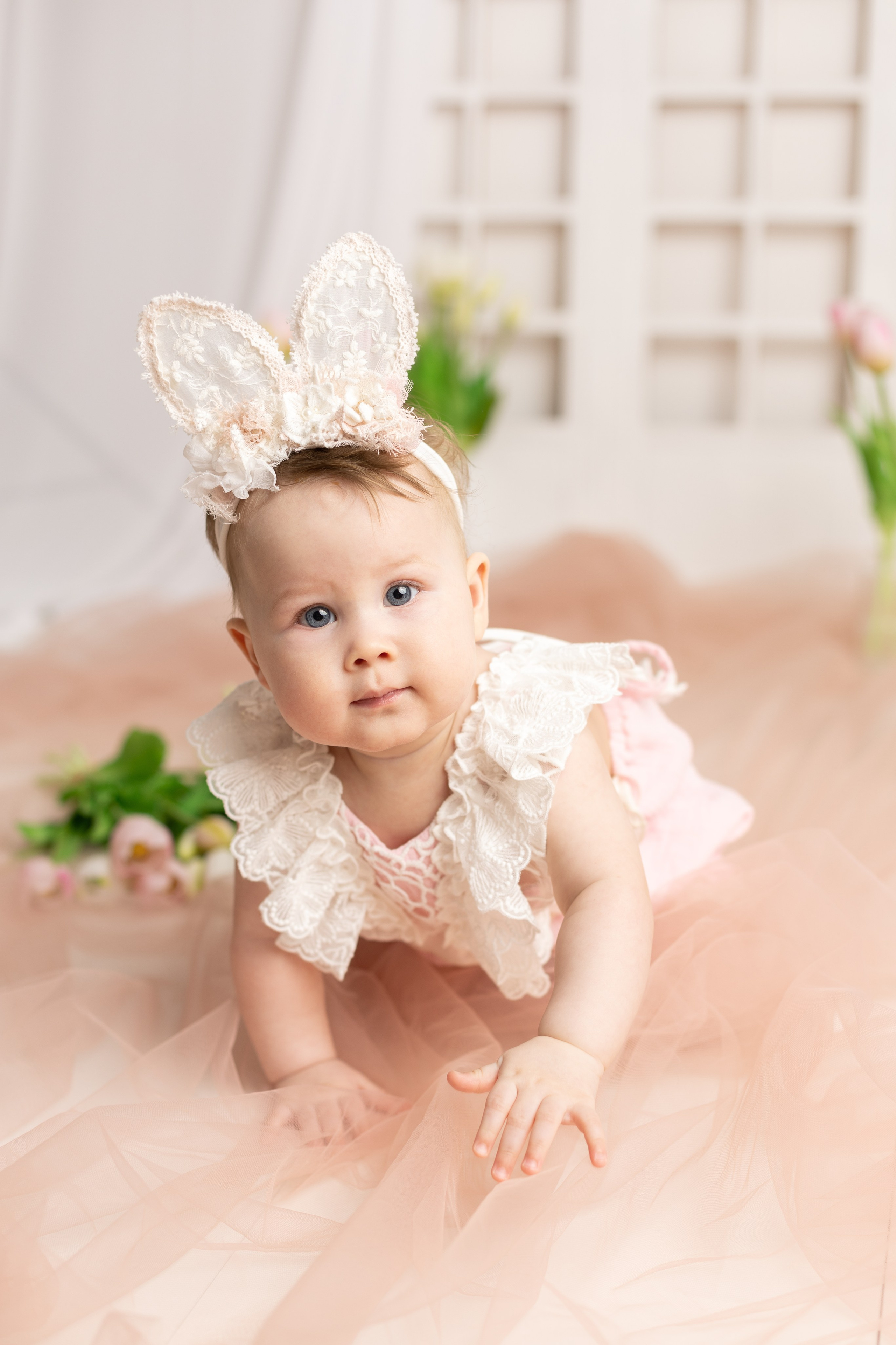 Весенний фотопроект для детей с рождения до года. Фотограф новорожденных, детский фотограф в г. Оренбурге Екатерина Козлова