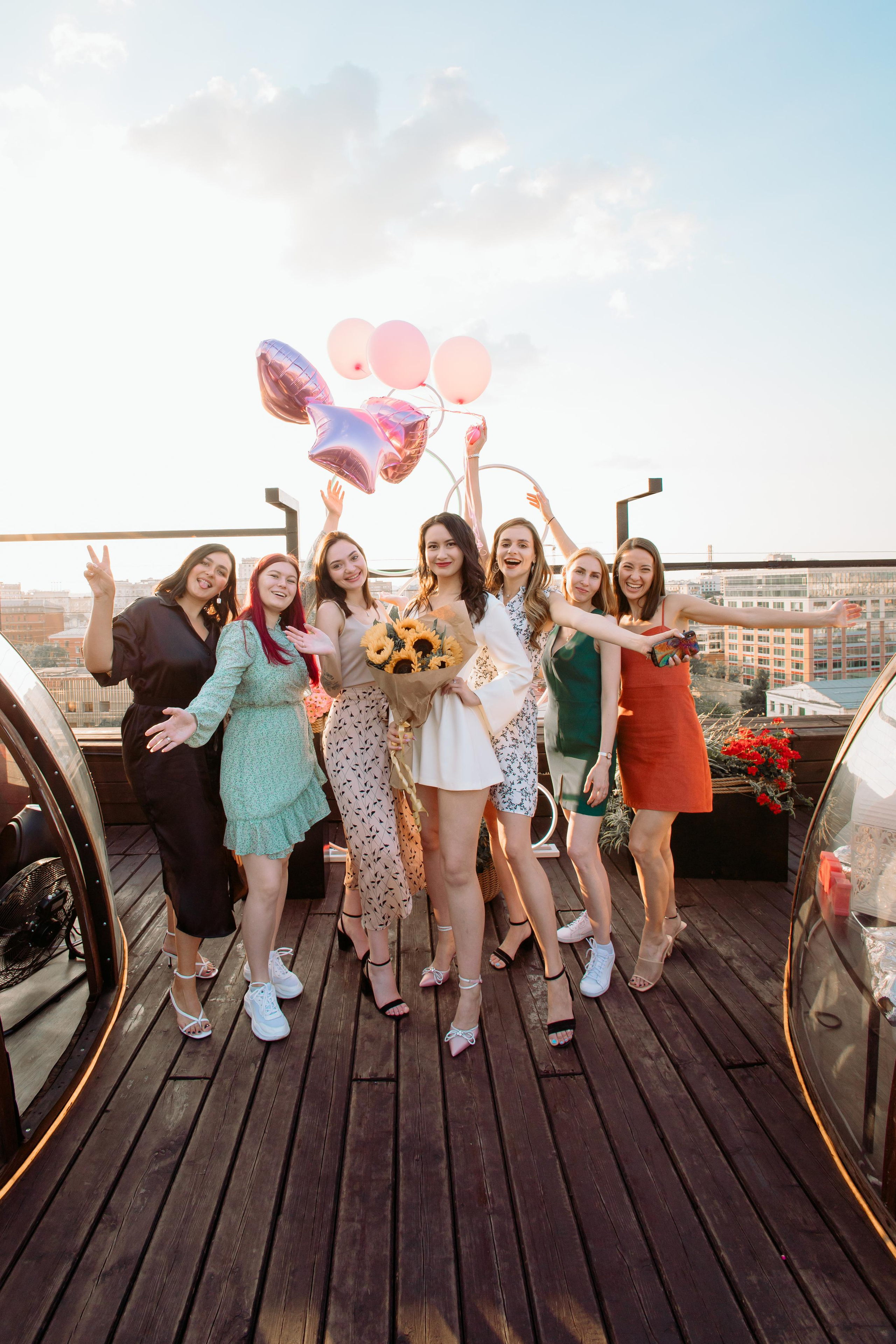 День рождения на крыше, фотосессия на празднике. Фотограф Валерия Горбунова Подольск Бутово Видное Щербинка