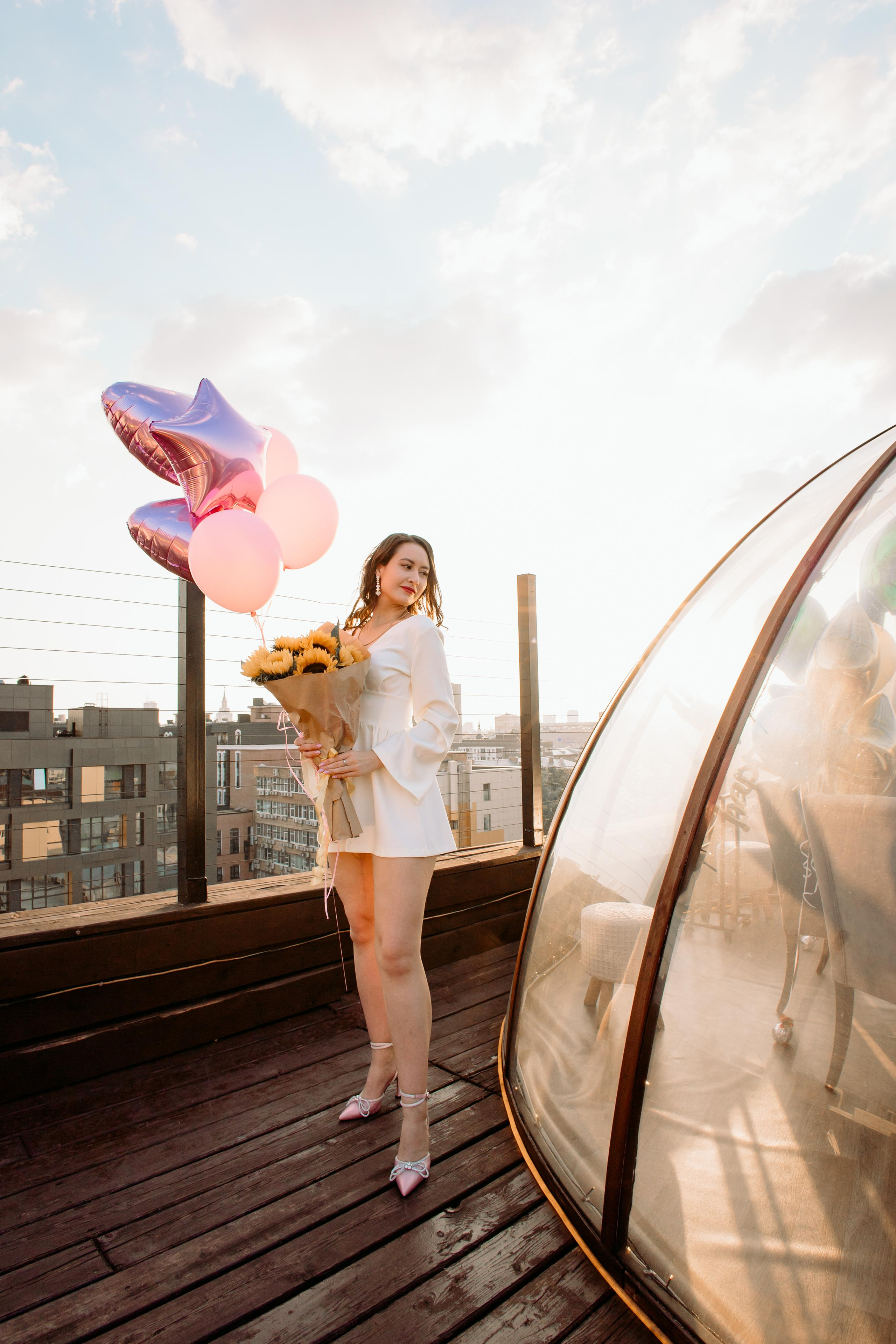 День рождения на крыше, фотосессия на празднике. Фотограф Валерия Горбунова Подольск Бутово Видное Щербинка