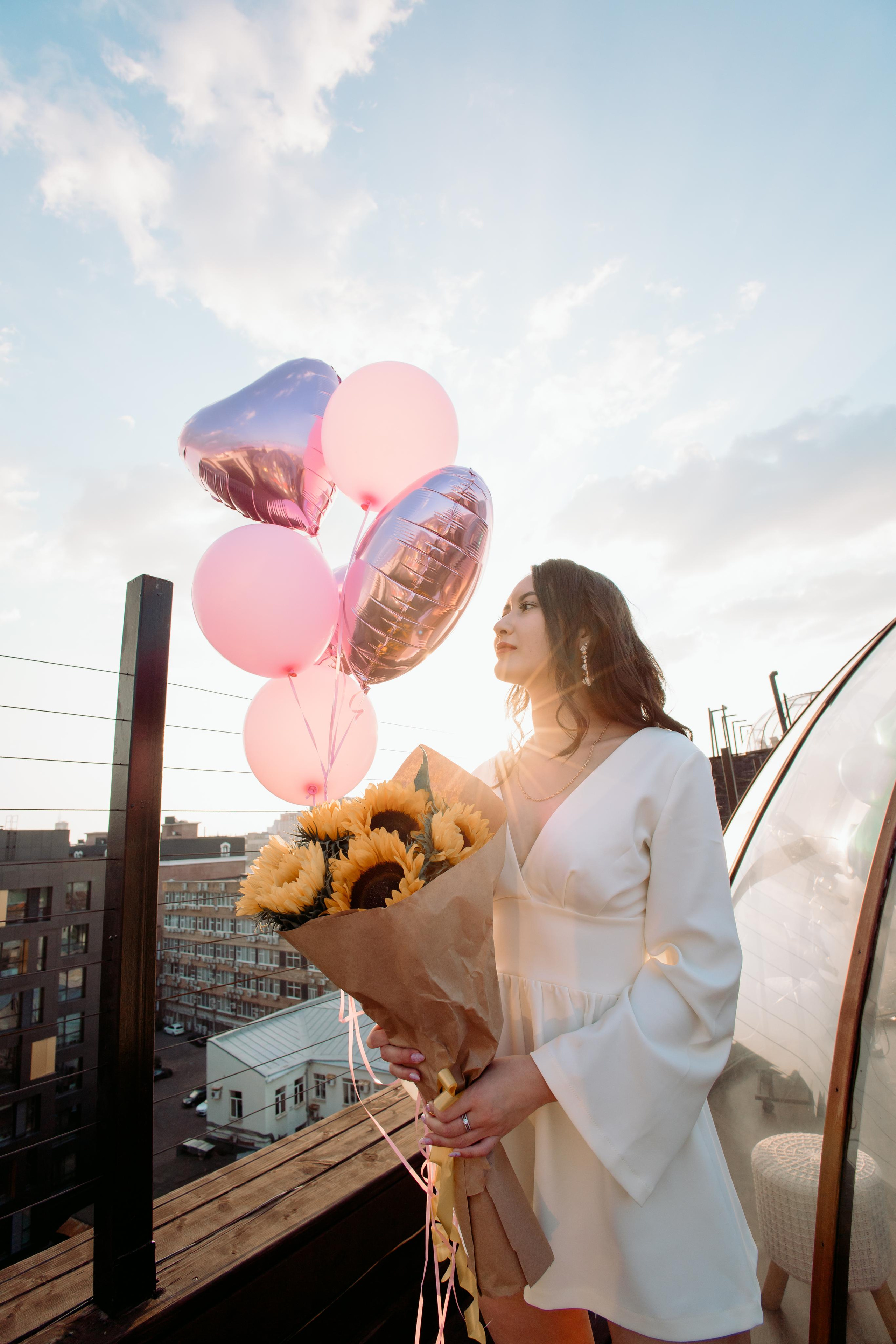 День рождения на крыше, фотосессия на празднике. Фотограф Валерия Горбунова Подольск Бутово Видное Щербинка