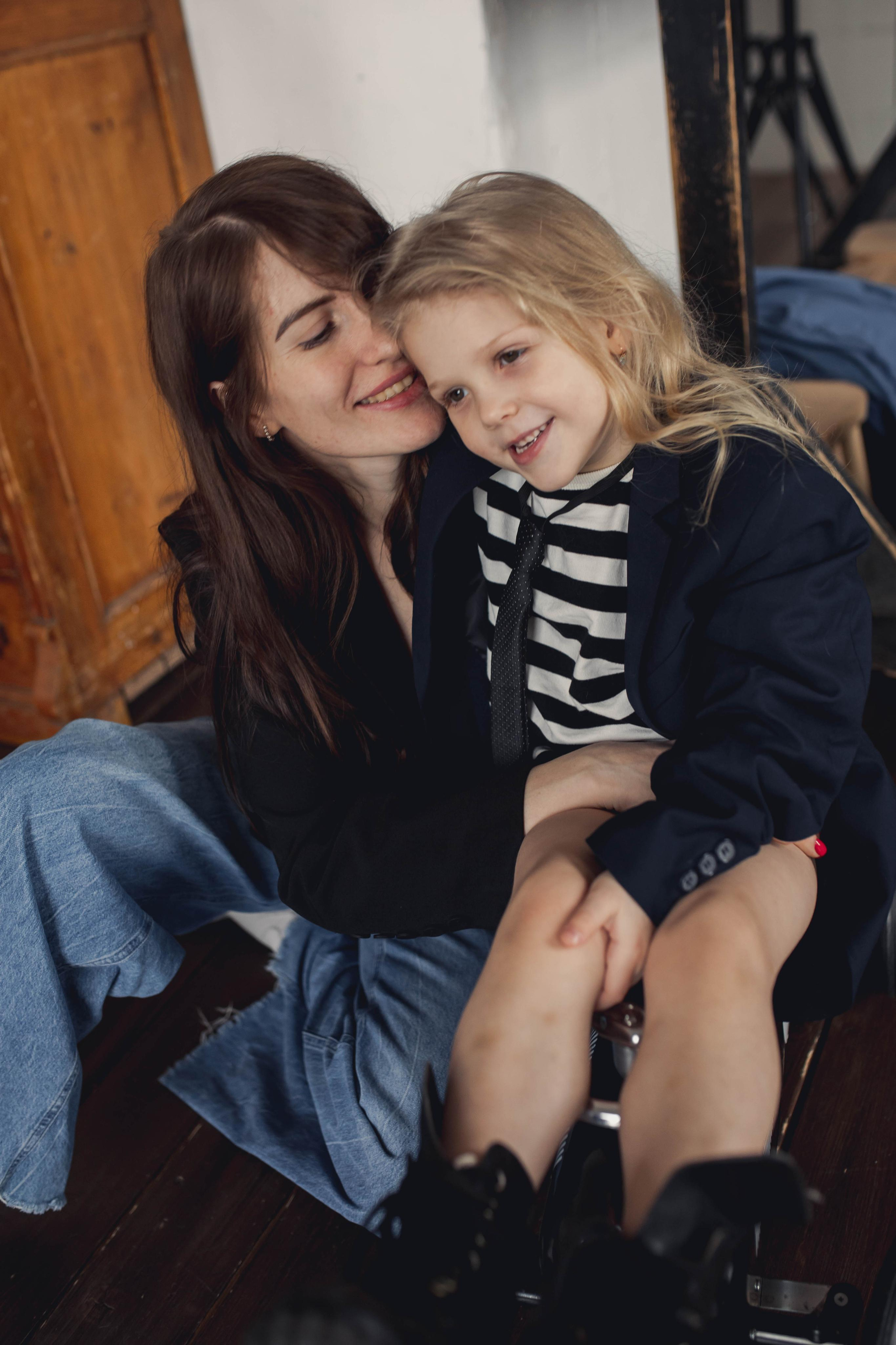 Фотосессия мамы и дочери в студии. Так много эмоций, так мало слов. Фотограф Валерия Горбунова Подольск Бутово Видное Щербинка