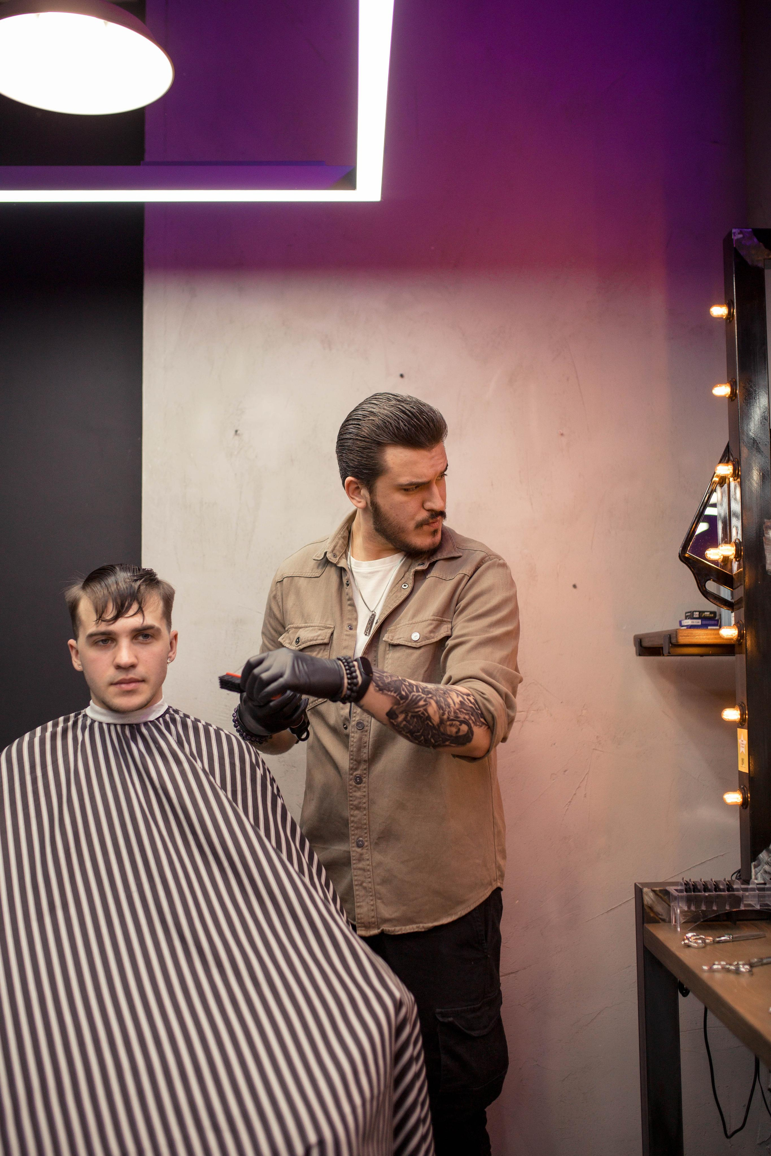 Контент съемка для барбера. Фотограф Валерия Горбунова Подольск Бутово Видное Щербинка