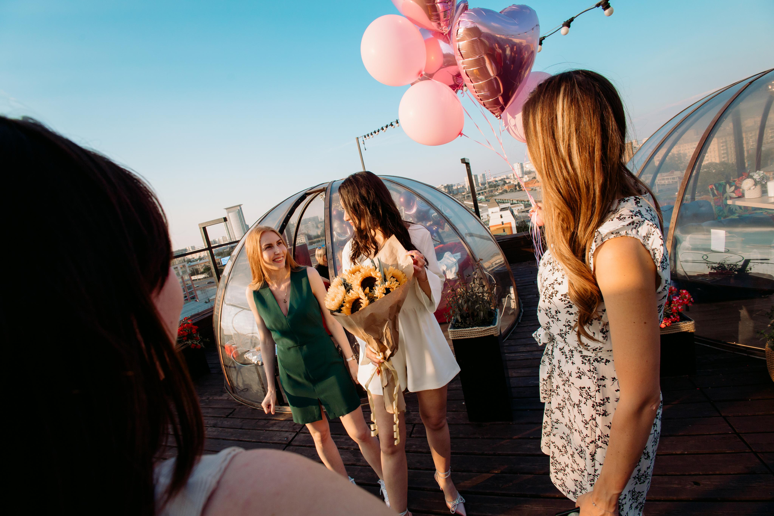 День рождения на крыше, фотосессия на празднике. Фотограф Валерия Горбунова Подольск Бутово Видное Щербинка