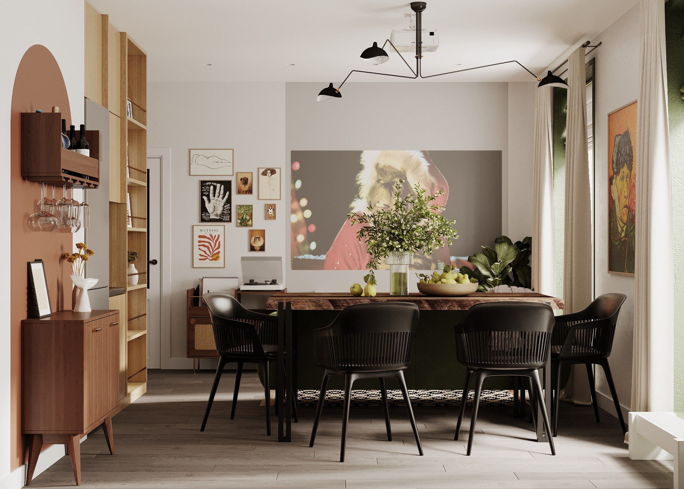 Kitchen living room. Designer kk_design.interiors. 3d визуализатор интерьеров